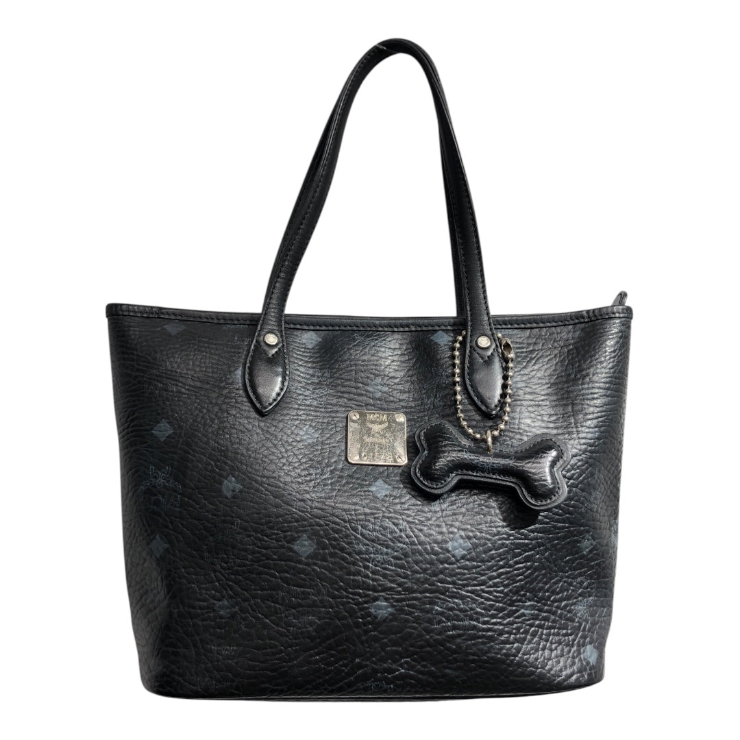 MCM/Hand Bag/Monogram/Leather/BLK/Mini shopper view 1
