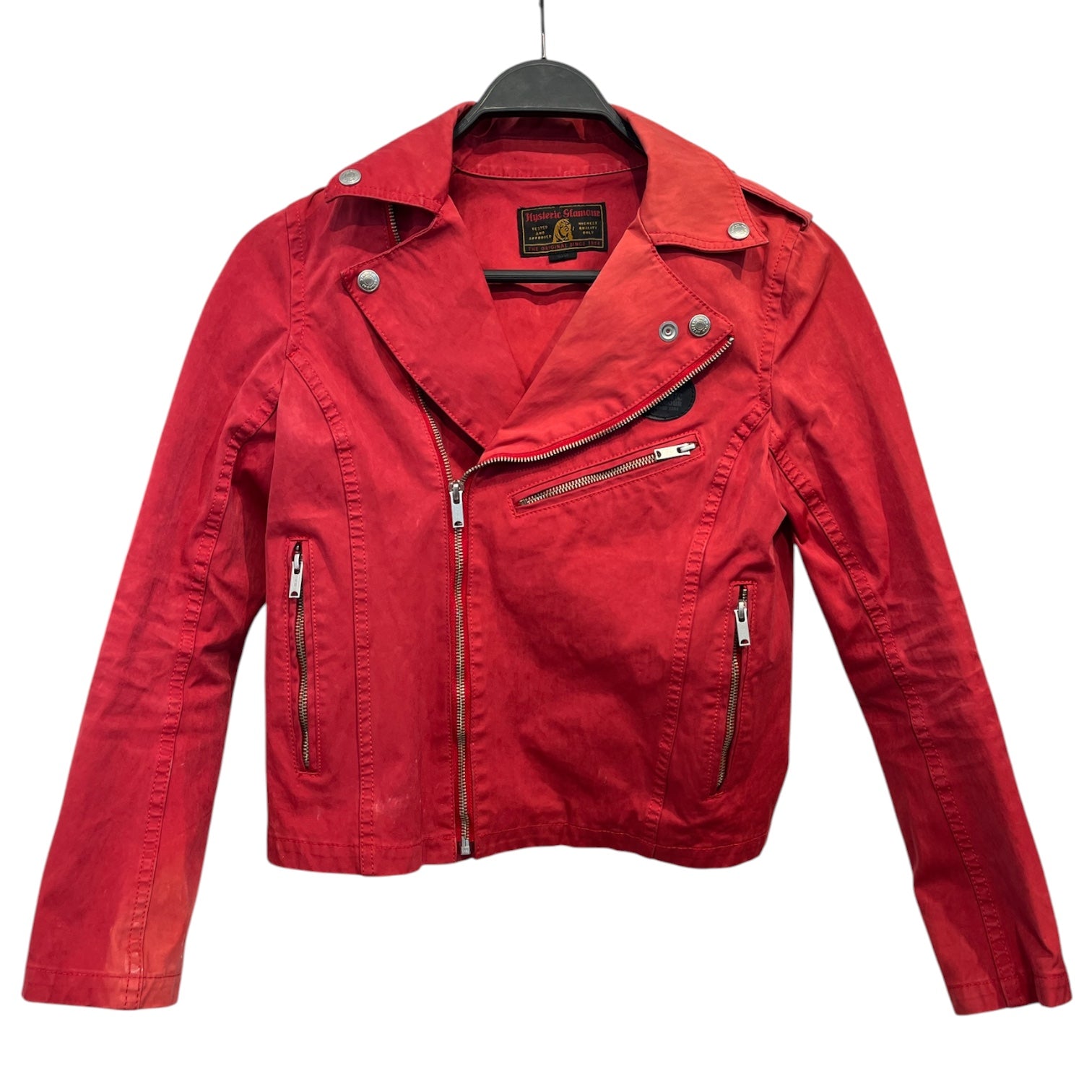 HYSTERIC GLAMOUR/Riders Jkt (W)/S/RED/RIDERS JACKET view 1