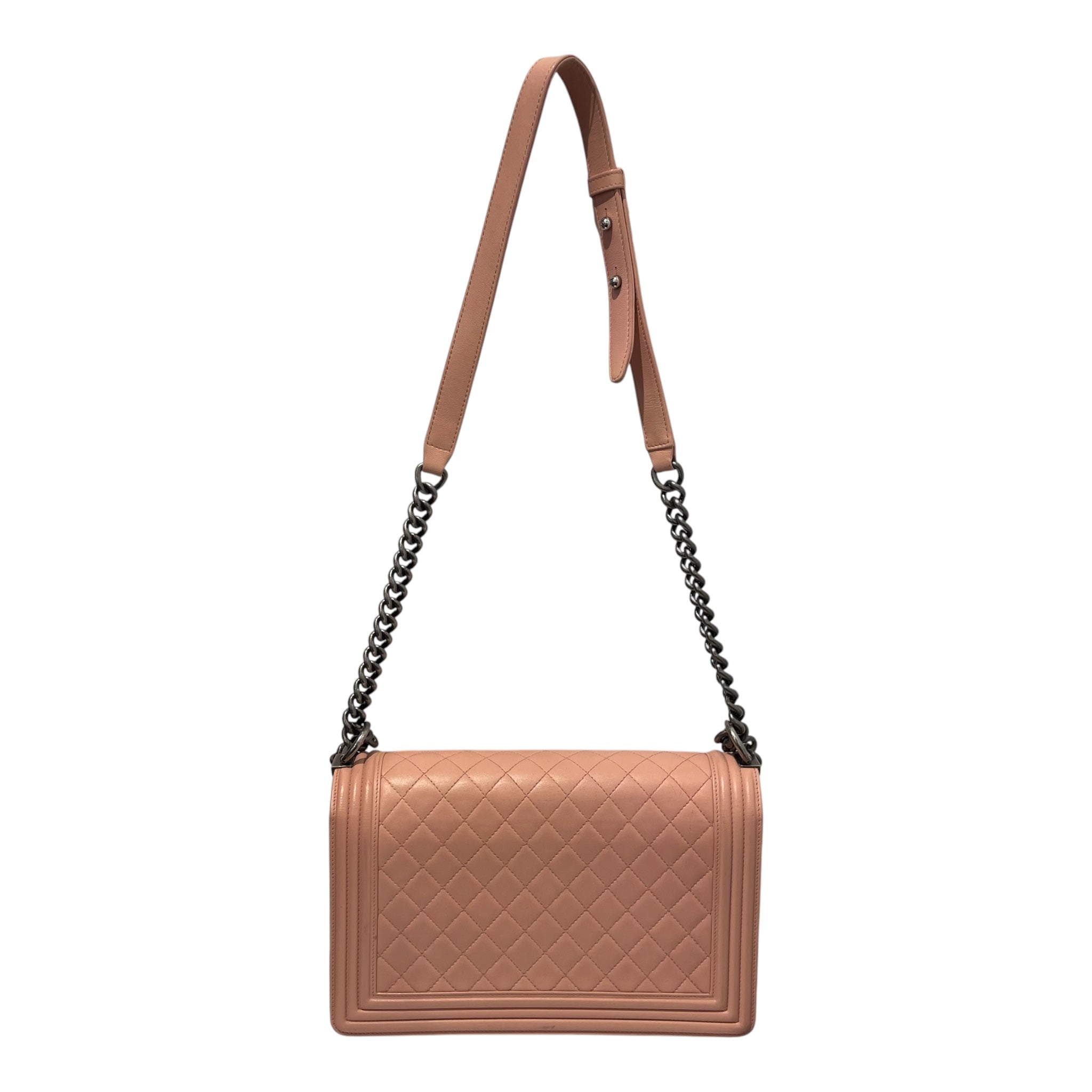 CHANEL/Bag/Leather/PNK/QUILTED CALFSKIN BOY BAG view 2