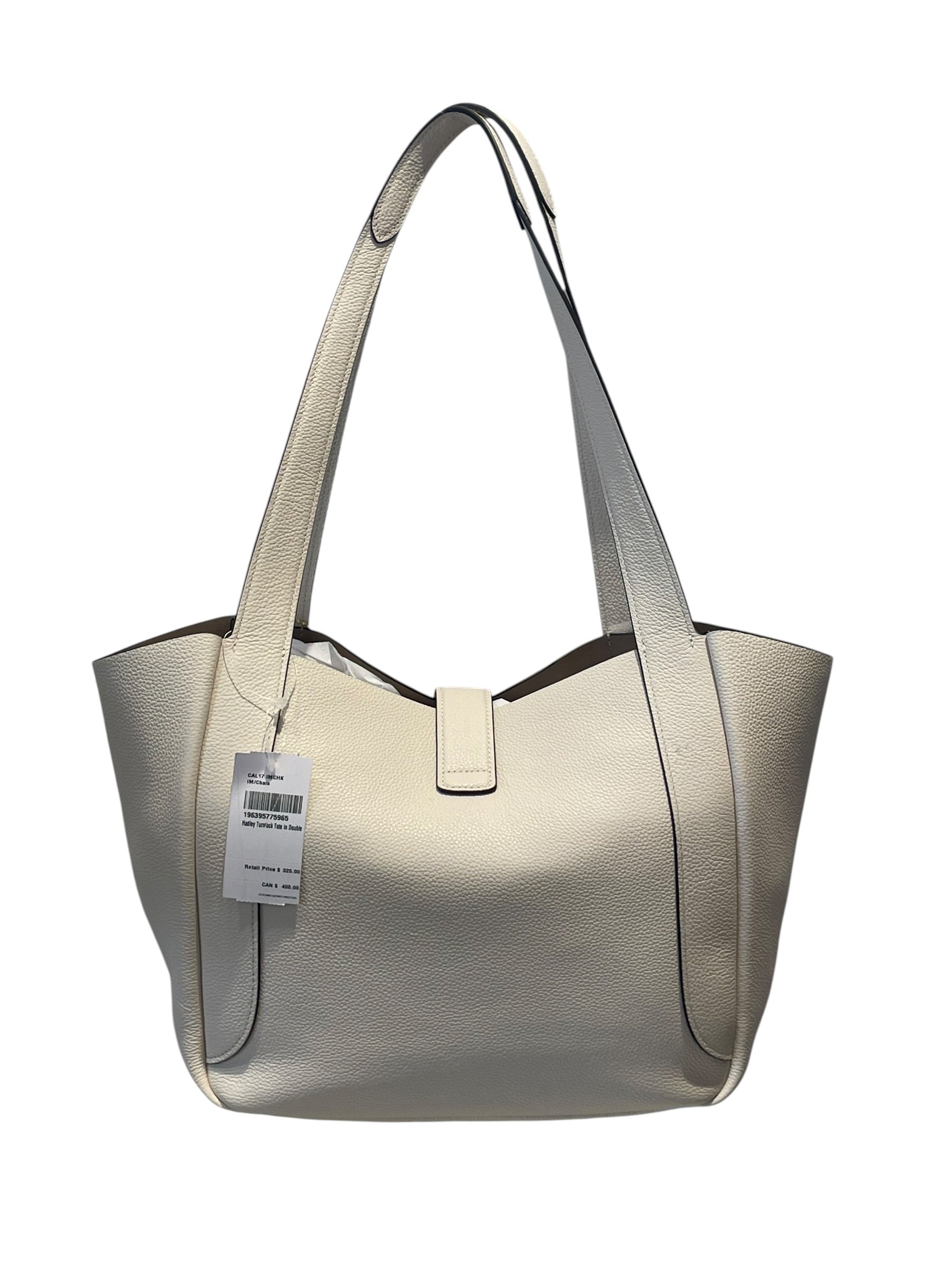 COACH/Hand Bag/Leather/WHT/hadley turnlock view 2
