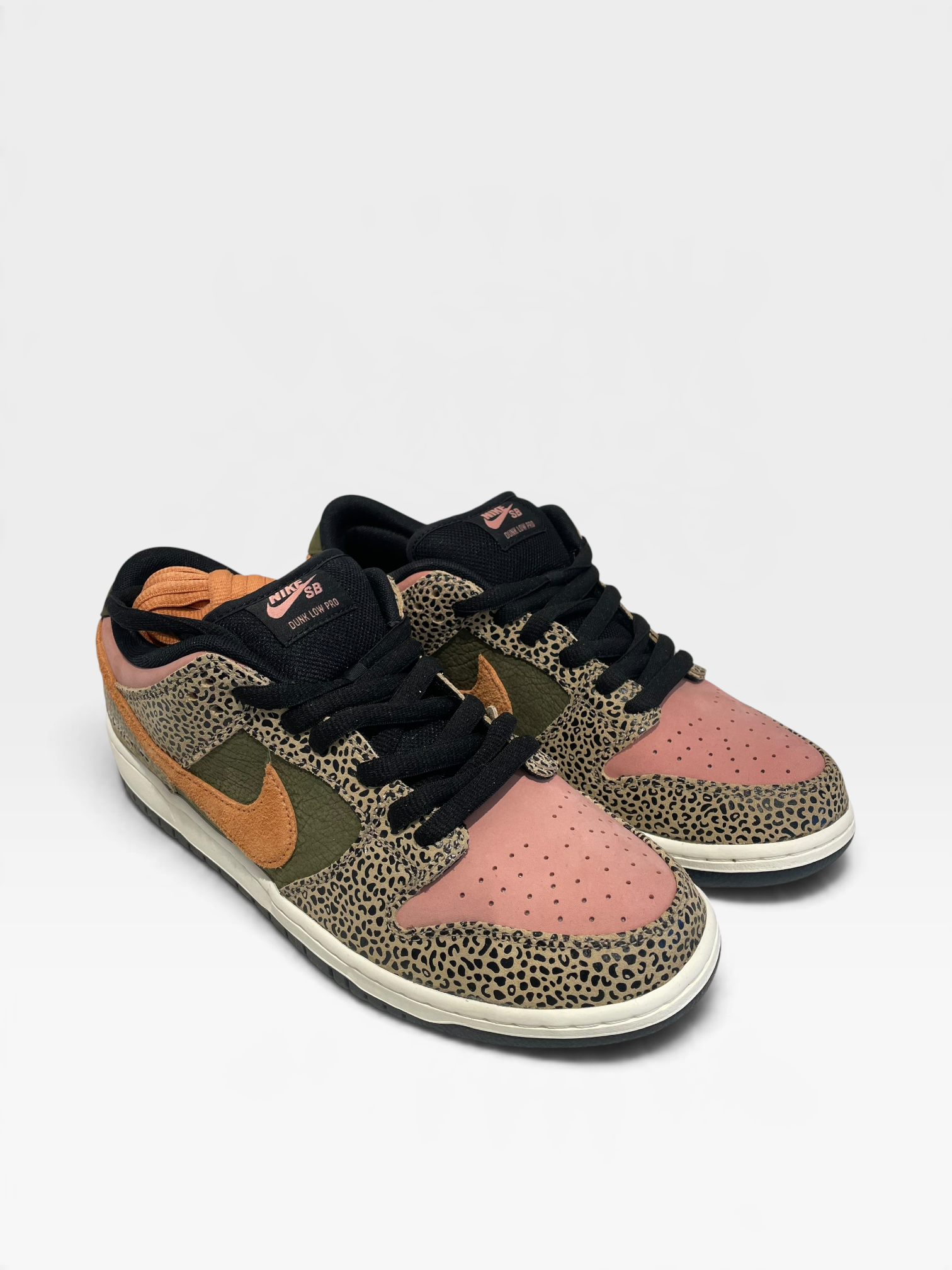 NIKE SB/Low-Sneakers/US 11/Leopard/Leather/MLT/Dunk Low "Arts-Rec Safari" view 1