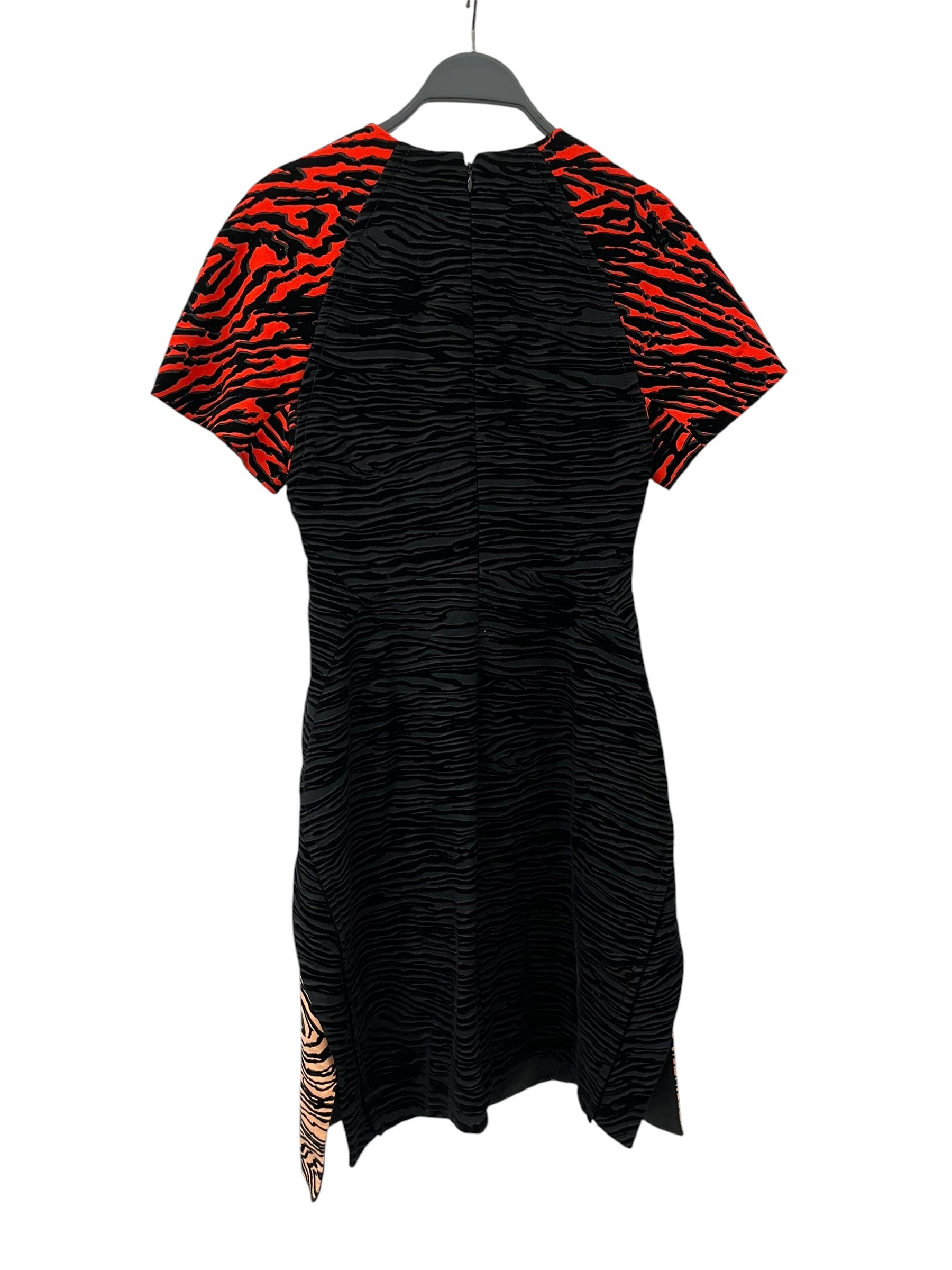 PROENZA SCHOULER/SL Dress/2/Animal Pattern/Cotton/BLK/Midi Length/COLOR BLOCK ZEBRA PRINT view 2