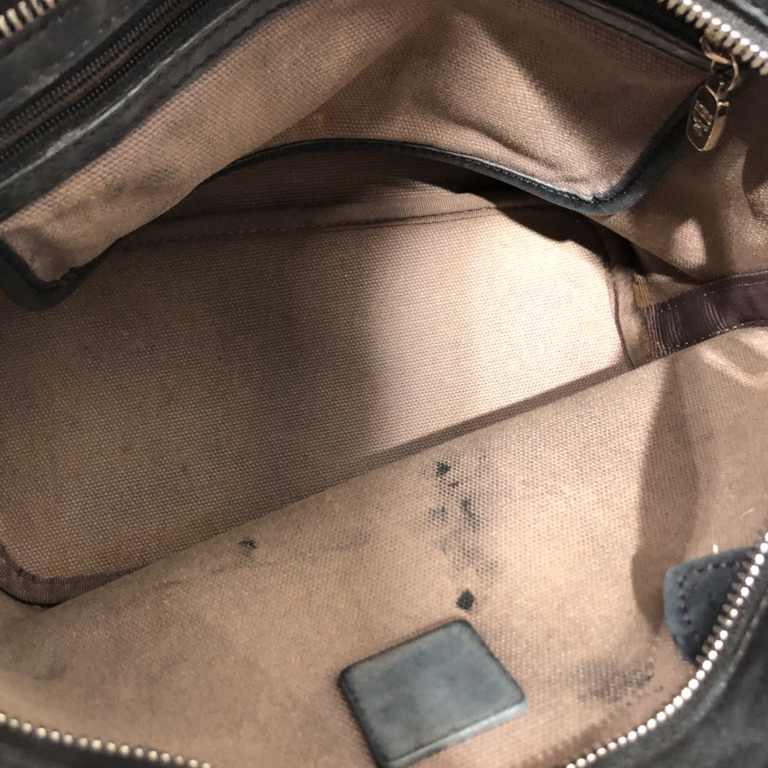 MCM/Hand Bag/Monogram/Leather/BLK/Mini shopper view 6