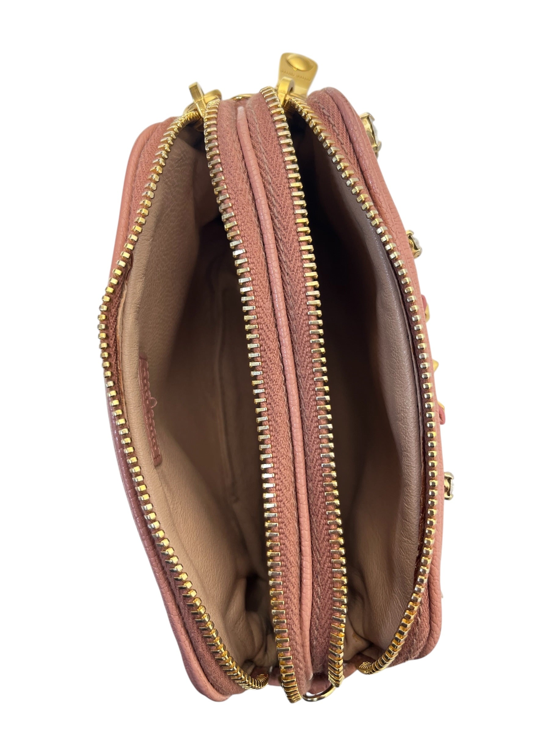 MIU MIU/Bag/All Over Print/Leather/PNK/LOGO BEDAZZLED WRISLTET view 3