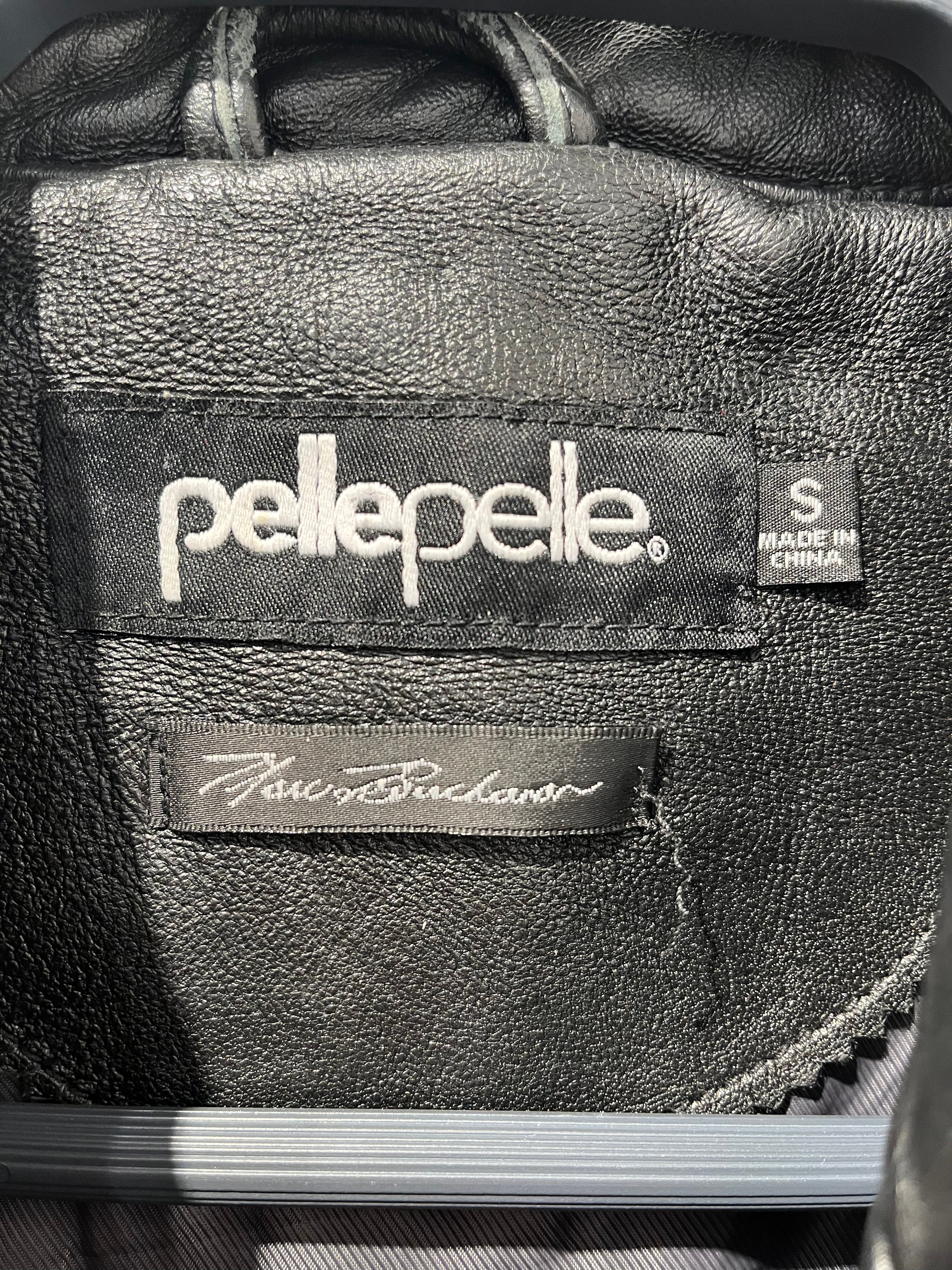 Pelle Pelle/Leather Jkt/S/Leather/BLK/All Over Print/bruiser 78 gold eagle view 3