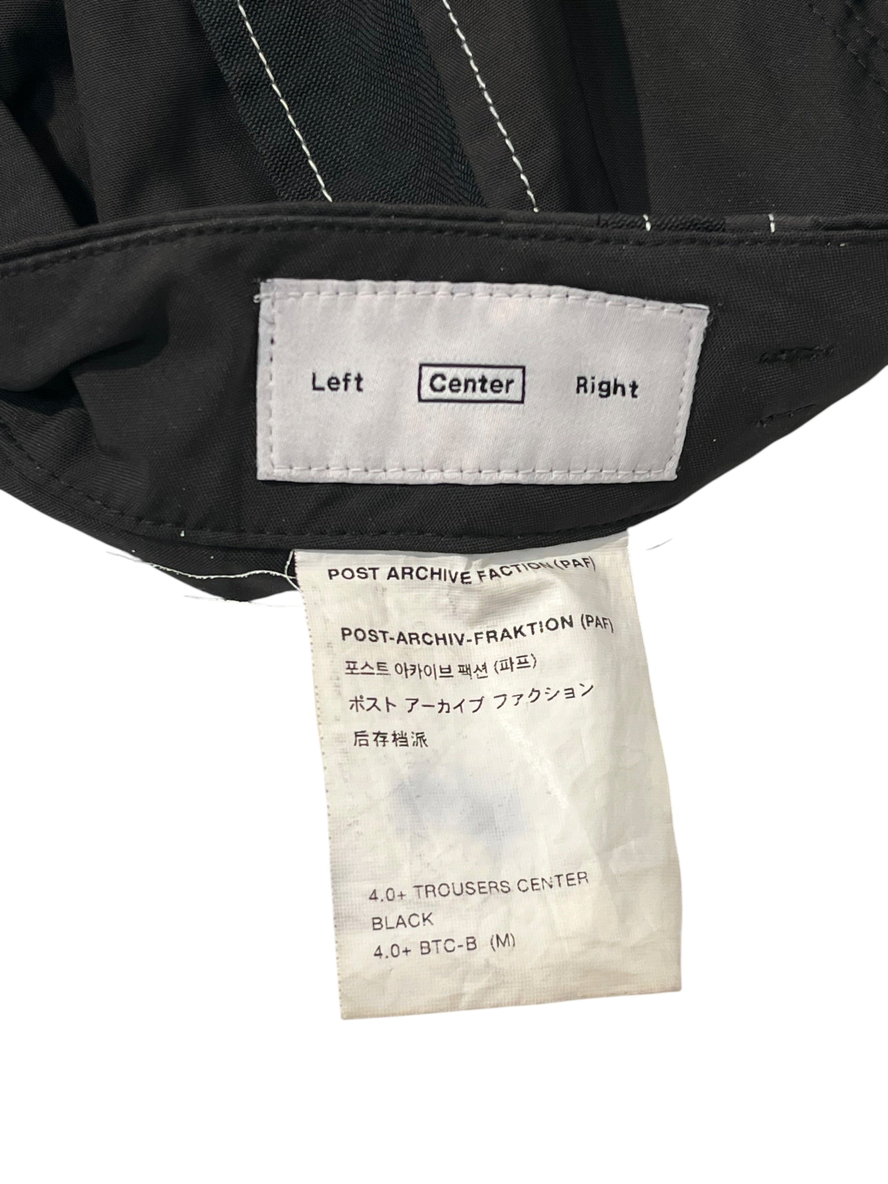 POST ARCHIVE FACTION/Straight Pants/M/Polyester/BLK/ view 3