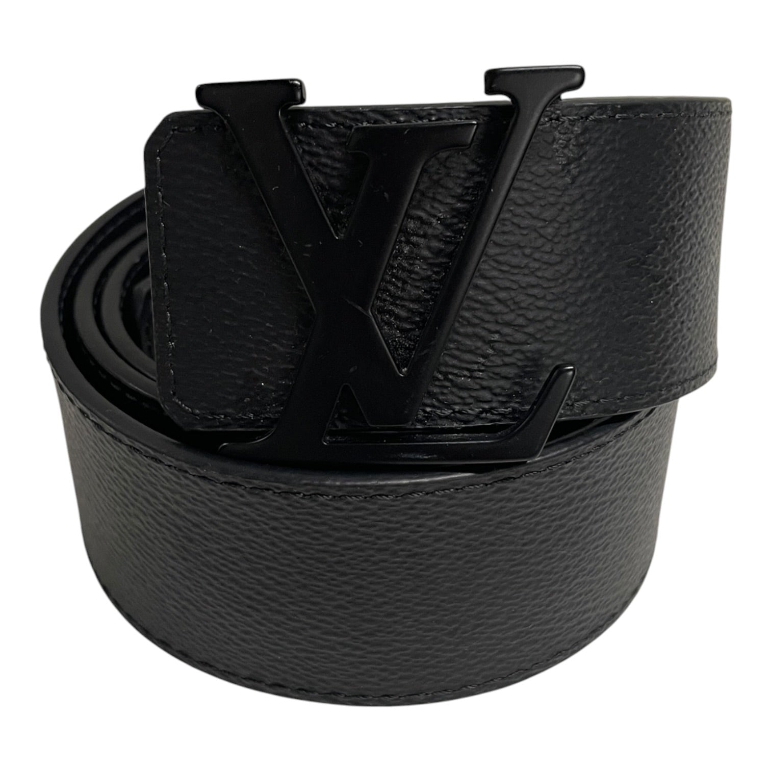 LOUIS VUITTON/Belt/Monogram/BLK/LV Buckle view 1