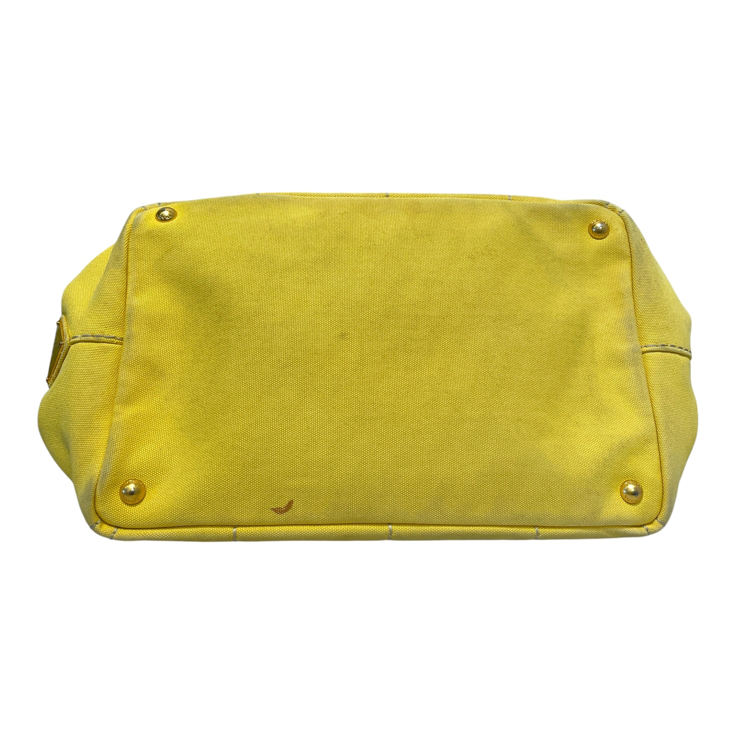 PRADA/Bag/Cotton/YEL/Canapa Logo Tote view 6