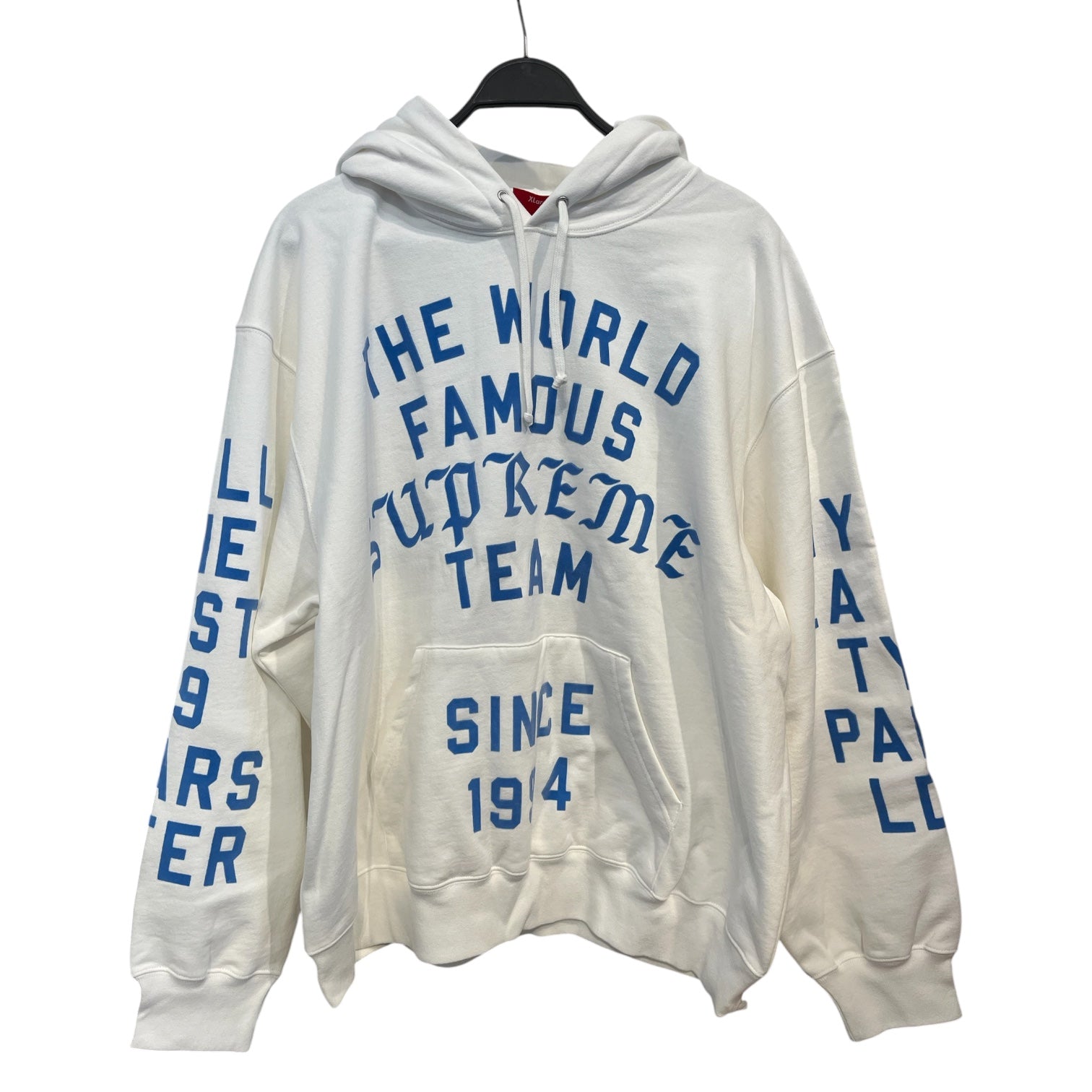 Supreme/Hoodie/XL/Cotton/WHT/the world famous supreme team view 1