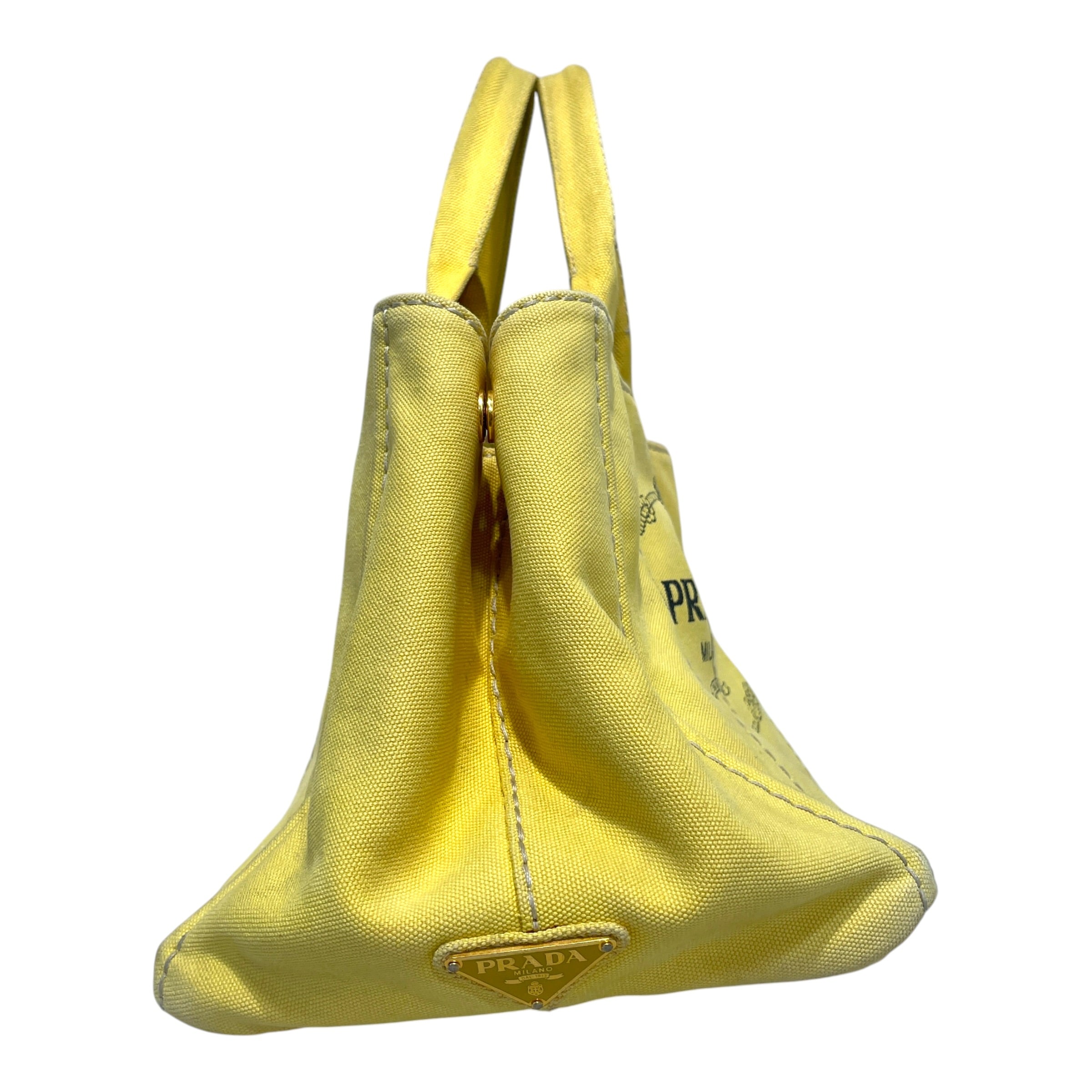 PRADA/Bag/Cotton/YEL/Canapa Logo Tote view 5