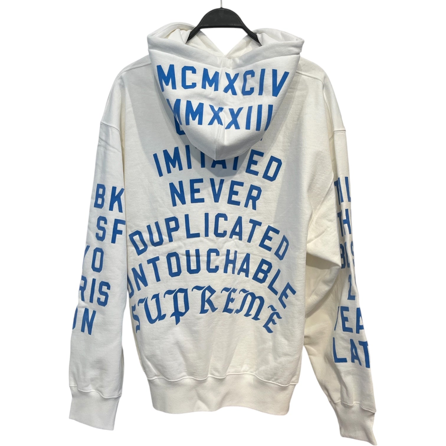 Supreme/Hoodie/XL/Cotton/WHT/the world famous supreme team view 2
