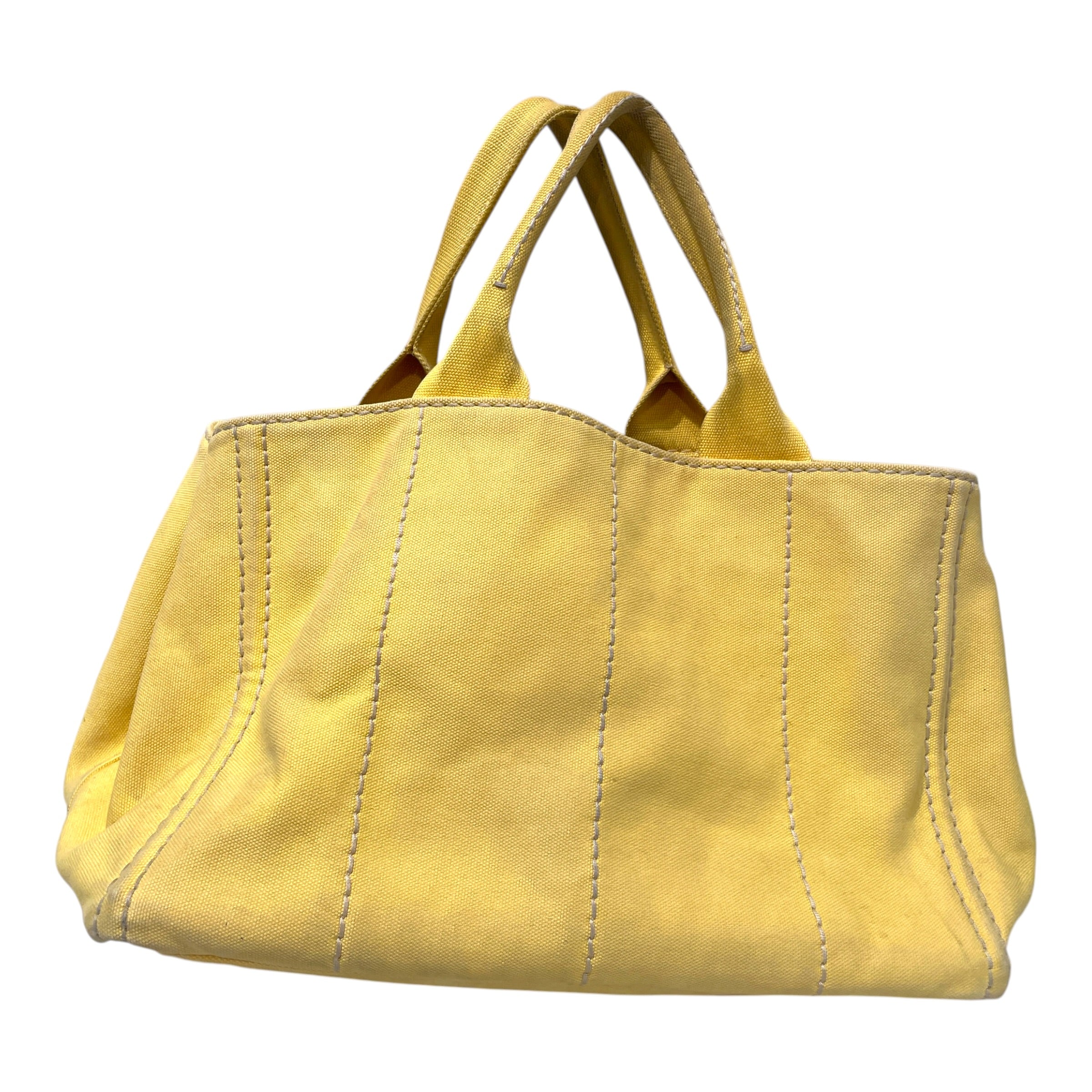 PRADA/Bag/Cotton/YEL/Canapa Logo Tote view 4