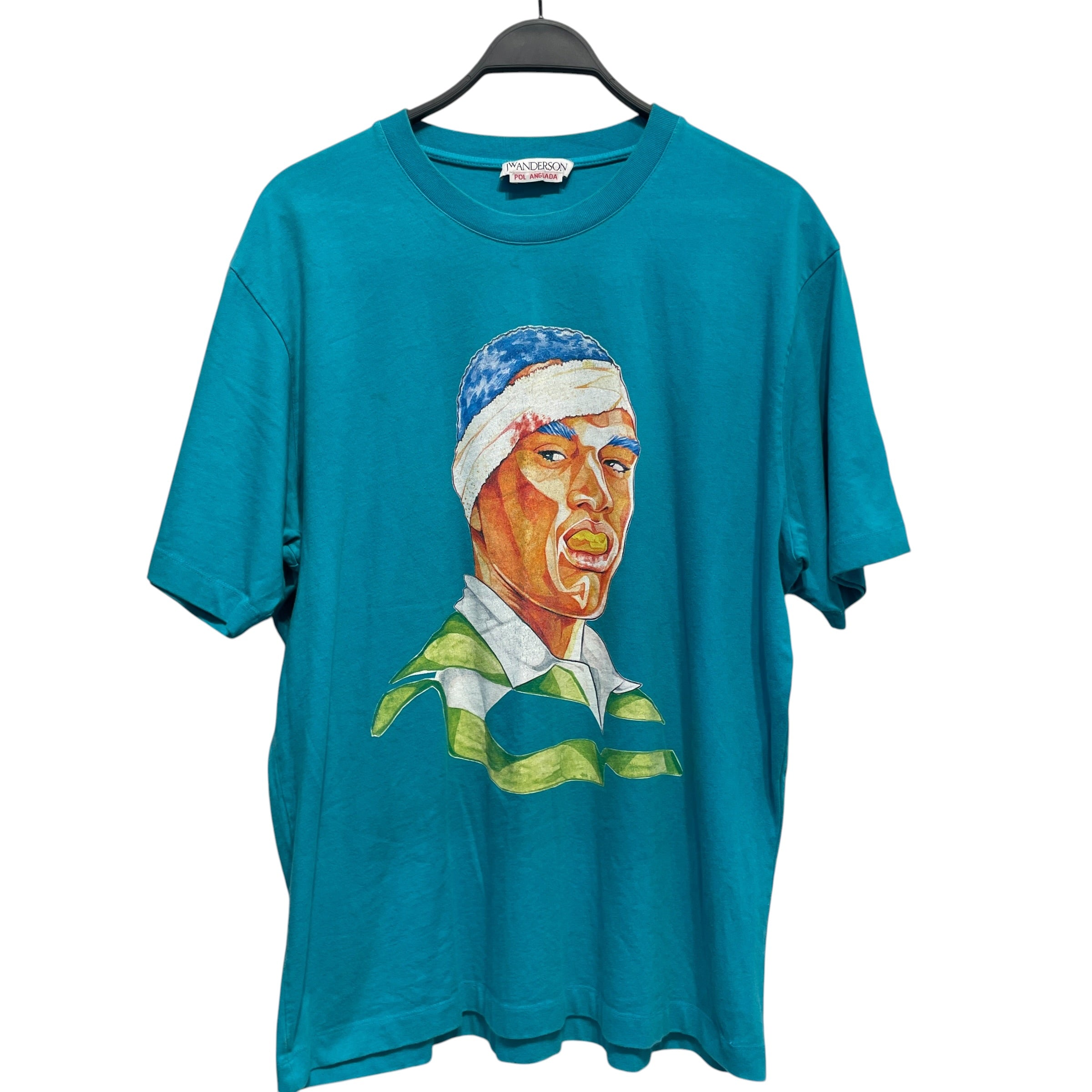 JW ANDERSON(J.W.ANDERSON)/T-Shirt/L/Cotton/BLU/Graphic/ view 1