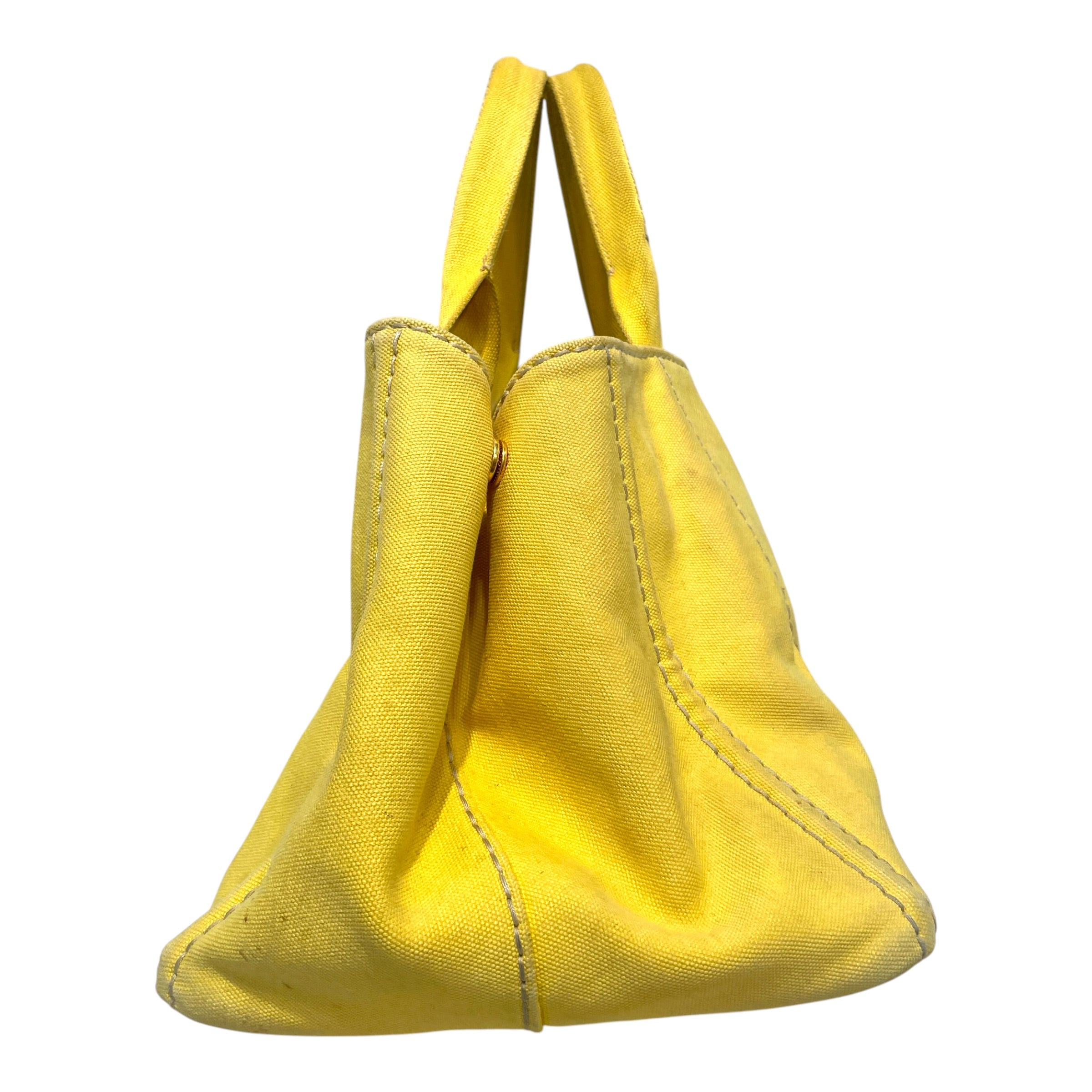 PRADA/Bag/Cotton/YEL/Canapa Logo Tote view 3