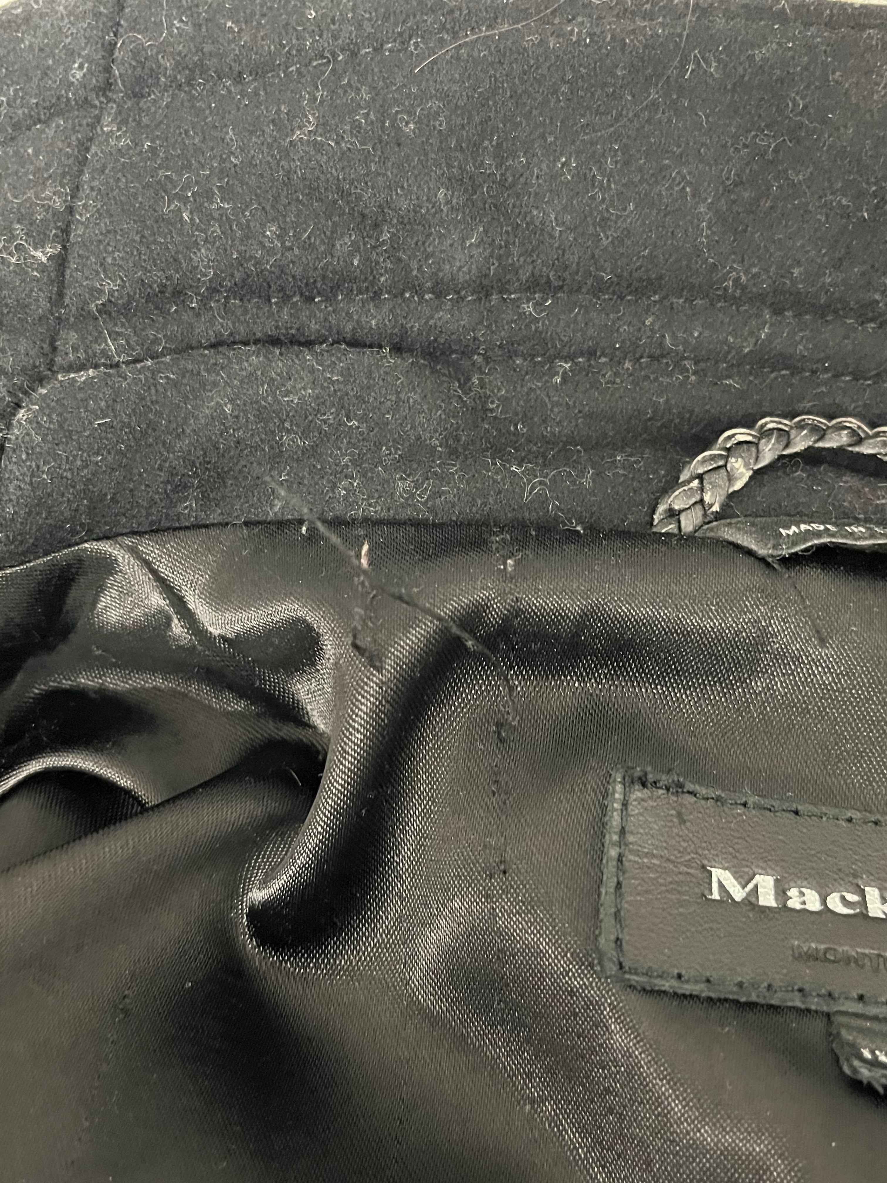 MACKAGE/Jacket/XXS/Wool/BLK/ASYMMETRICAL/LEATHER TRIM view 5