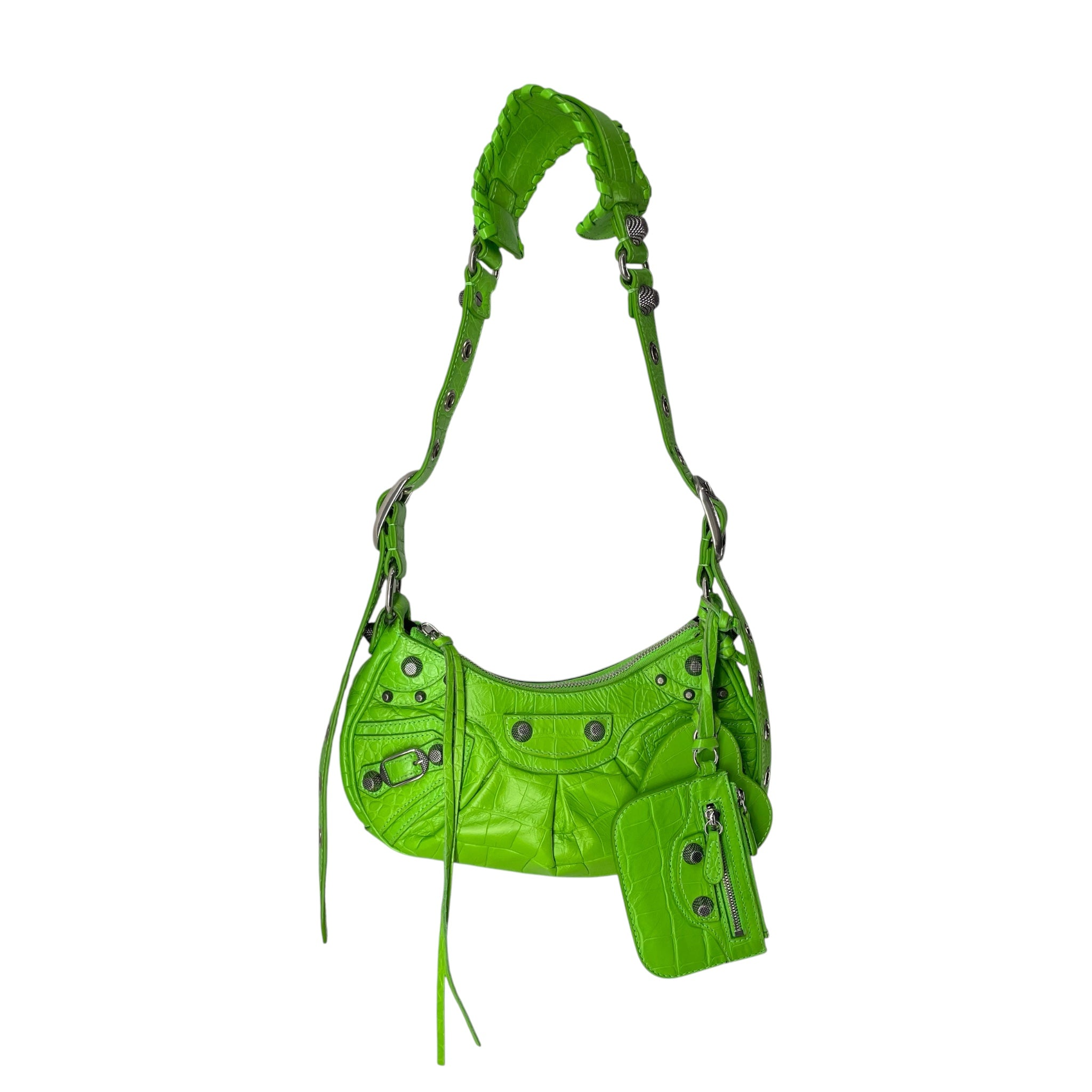 BALENCIAGA/Bag/Animal Pattern/Leather/GRN/671309 CROC EMBOSS CAGOLE view 1