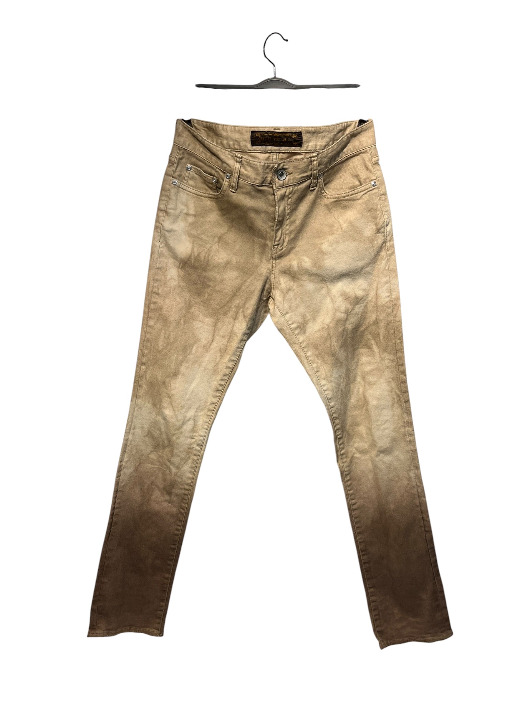 goa/Skinny Pants/1/Cotton/BRW/All Over Print/ view 1