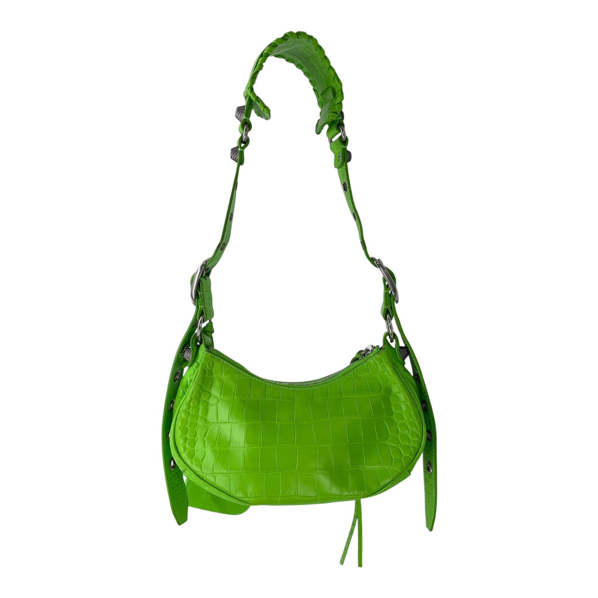 BALENCIAGA/Bag/Animal Pattern/Leather/GRN/671309 CROC EMBOSS CAGOLE view 2