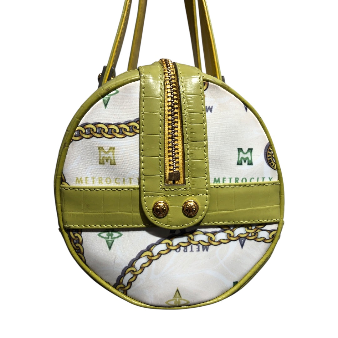 METROCITY/Hand Bag/Monogram/Nylon/GRN/chain print view 4