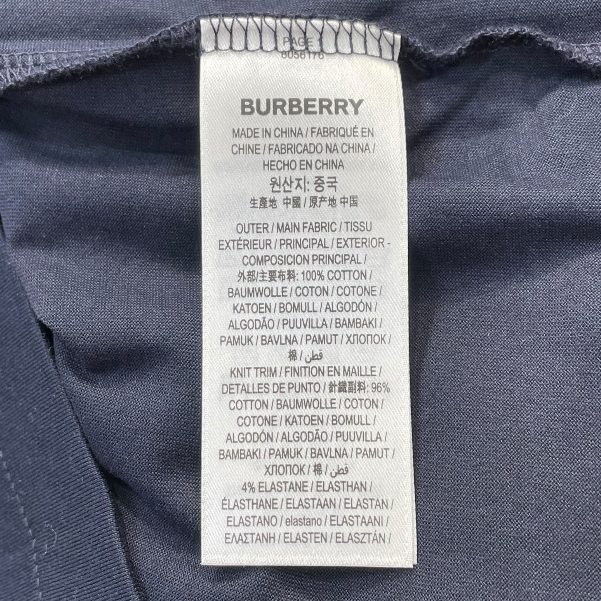 BURBERRY LONDON/T-Shirt/M/Cotton/BLK/BURBERRY LONDON ENGLAND view 4