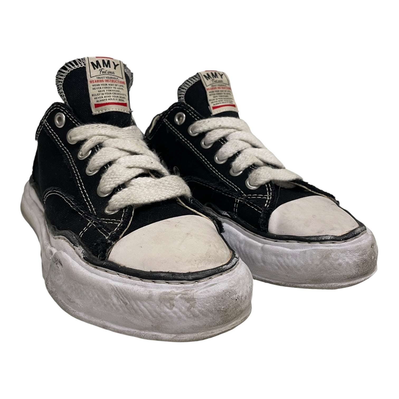 MIHARA YASUHIRO/Low-Sneakers/EU 40/Cotton/BLK/LACE UP/ CANVAS view 1