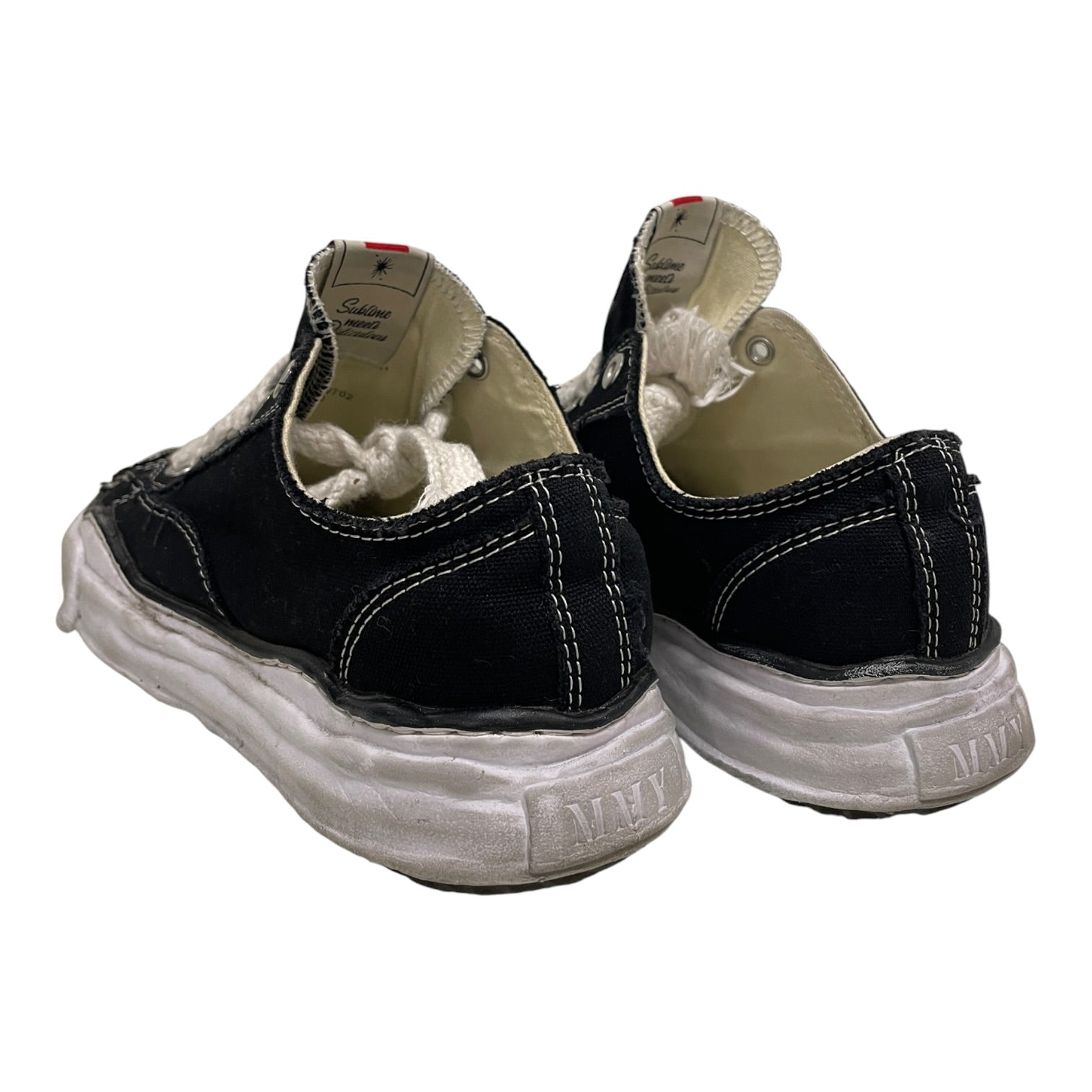 MIHARA YASUHIRO/Low-Sneakers/EU 40/Cotton/BLK/LACE UP/ CANVAS view 2