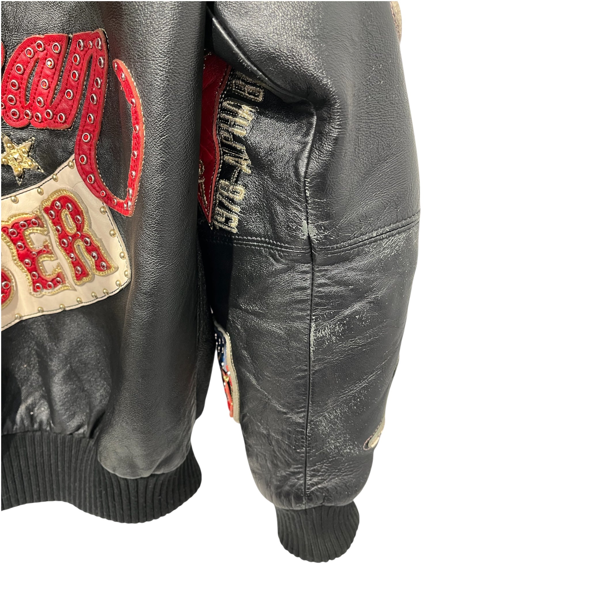 Pelle Pelle/Leather Jkt/S/Leather/BLK/All Over Print/bruiser 78 gold eagle view 8
