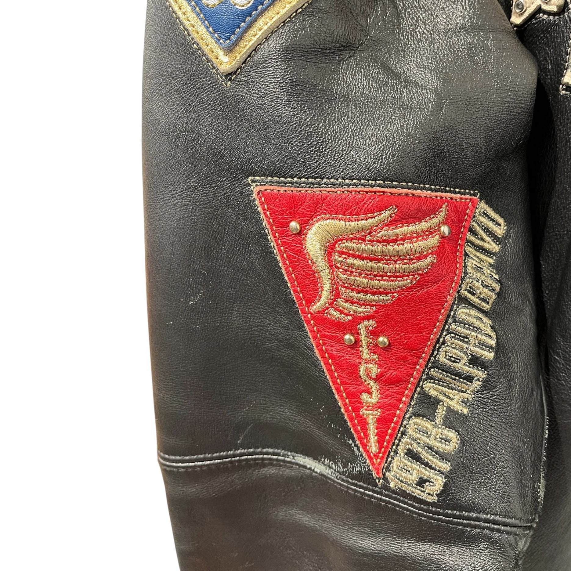 Pelle Pelle/Leather Jkt/S/Leather/BLK/All Over Print/bruiser 78 gold eagle view 9