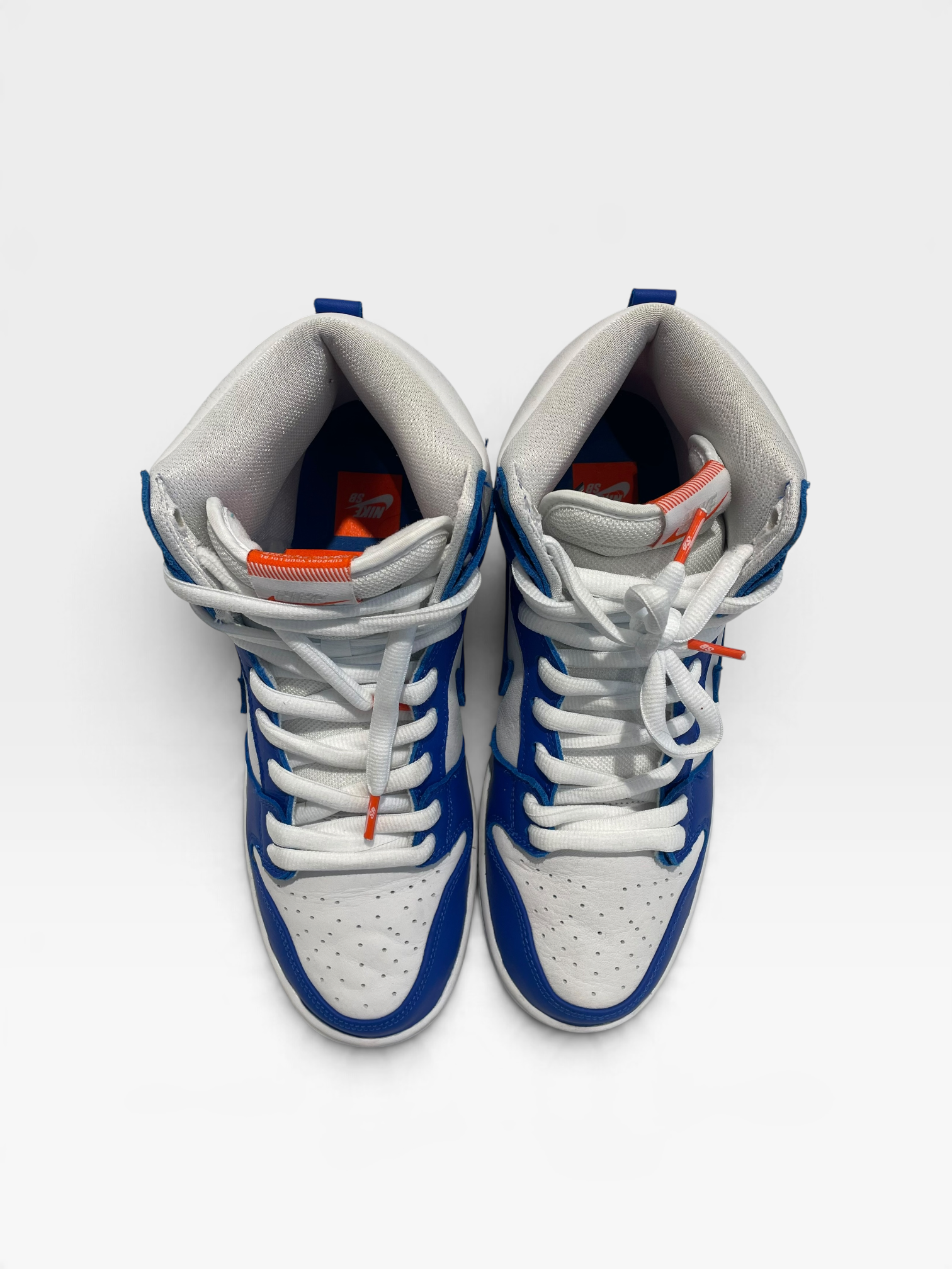 NIKE/DUNK HIGH PRO ISO/Hi-Sneakers/US 10.5/Leather/BLU/DH7149-400 view 3