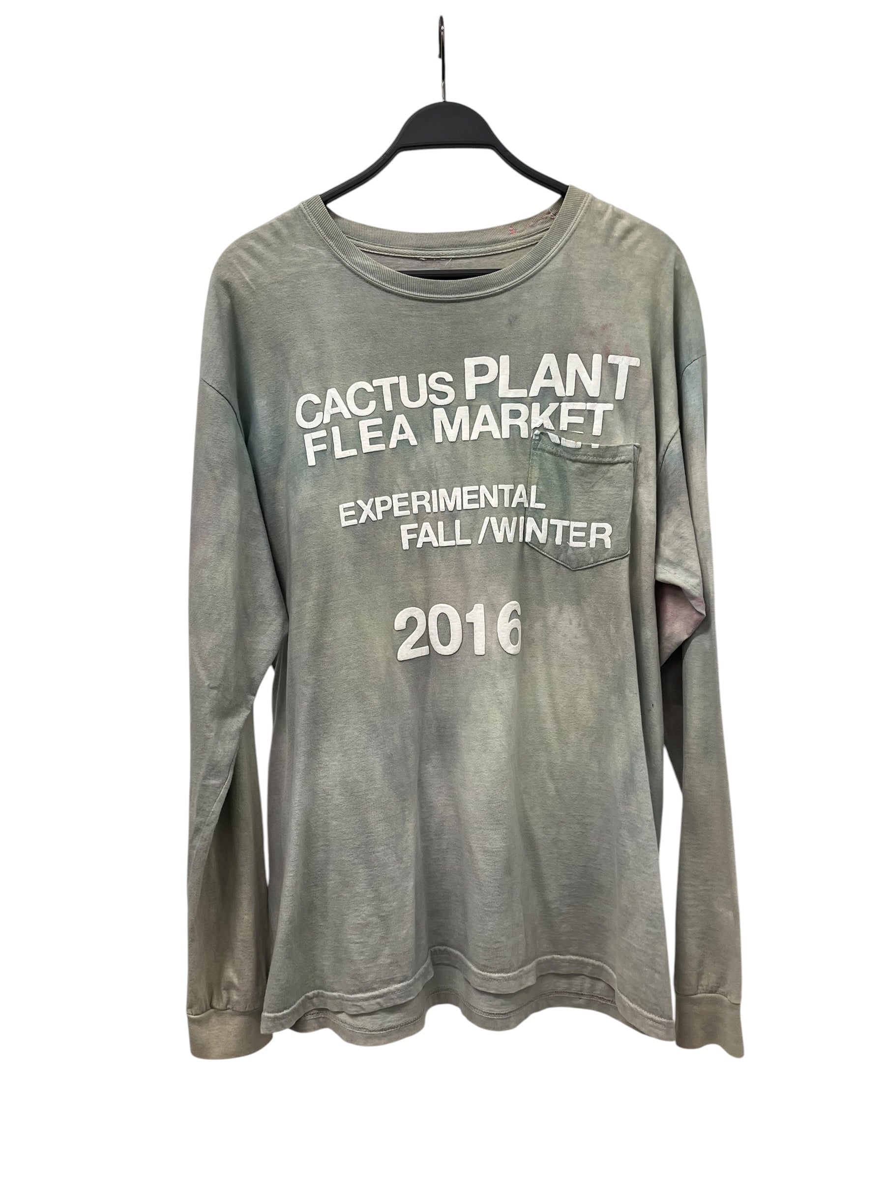 CACTUS PLANT FLEA MARKET/LS T-Shirt/Cotton/GRN/TIE DYE FW 2016 LOGO TEE view 1
