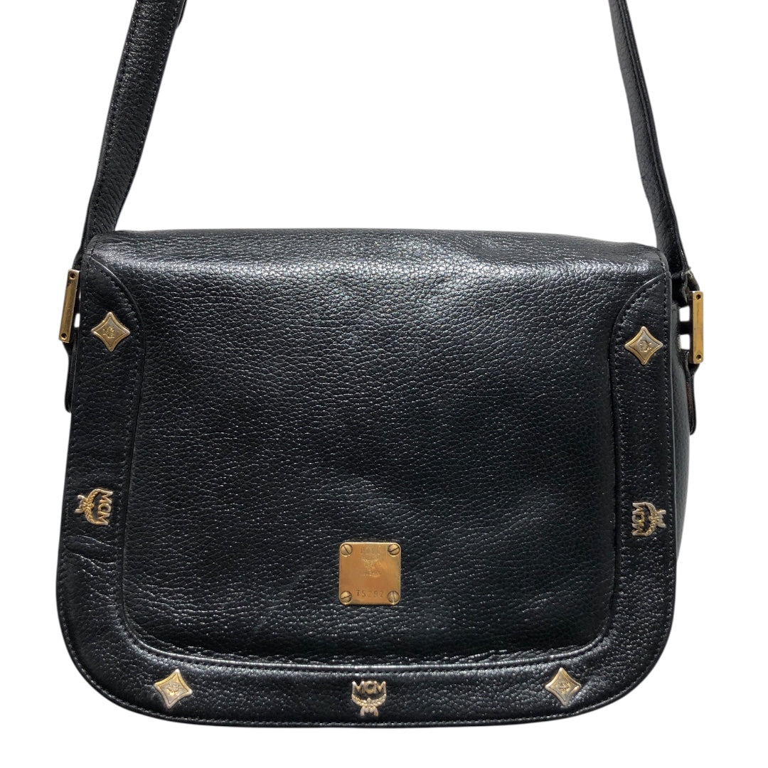 MCM/Cross Body Bag/Leather/BLK/Crossbody view 3