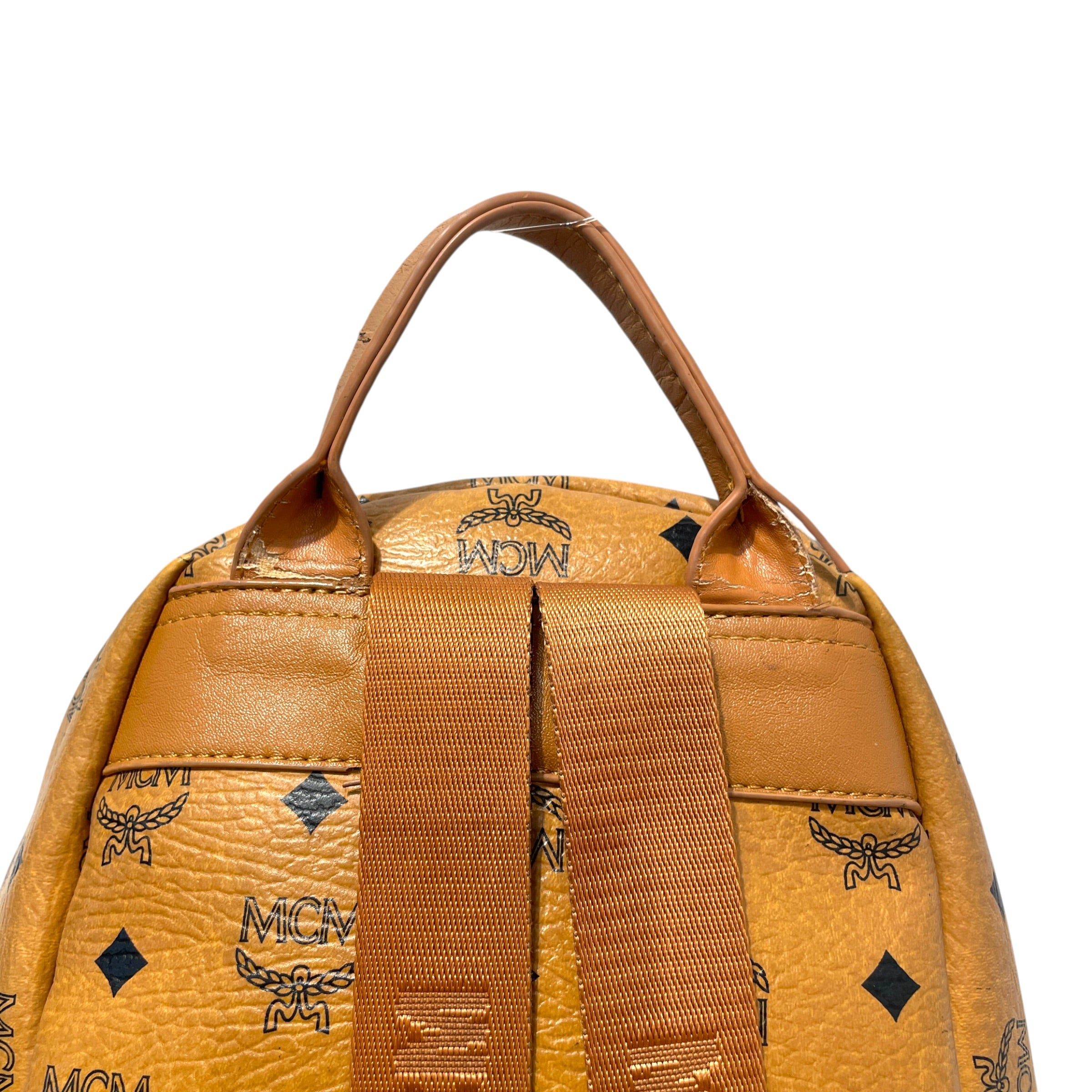 MCM/Backpack/Monogram/Leather/BRW/Studded Monogram Backpack view 4