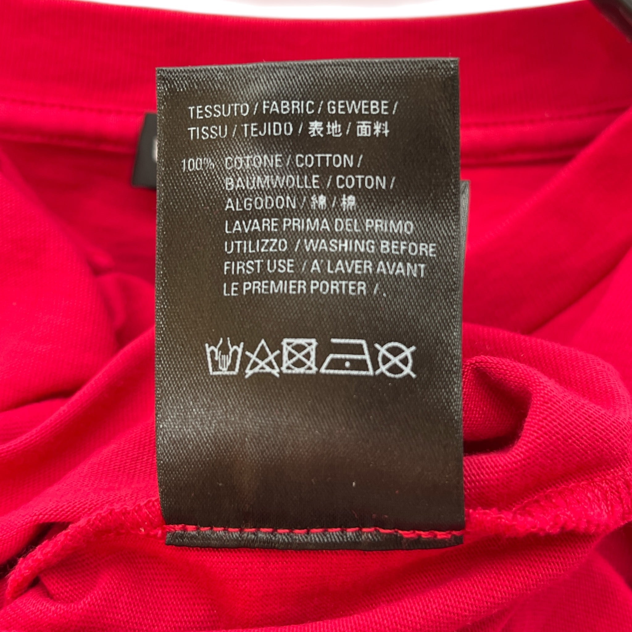BALENCIAGA/LS T-Shirt/10/Cotton/RED/Balenciaga Paris Spell Out LS view 6