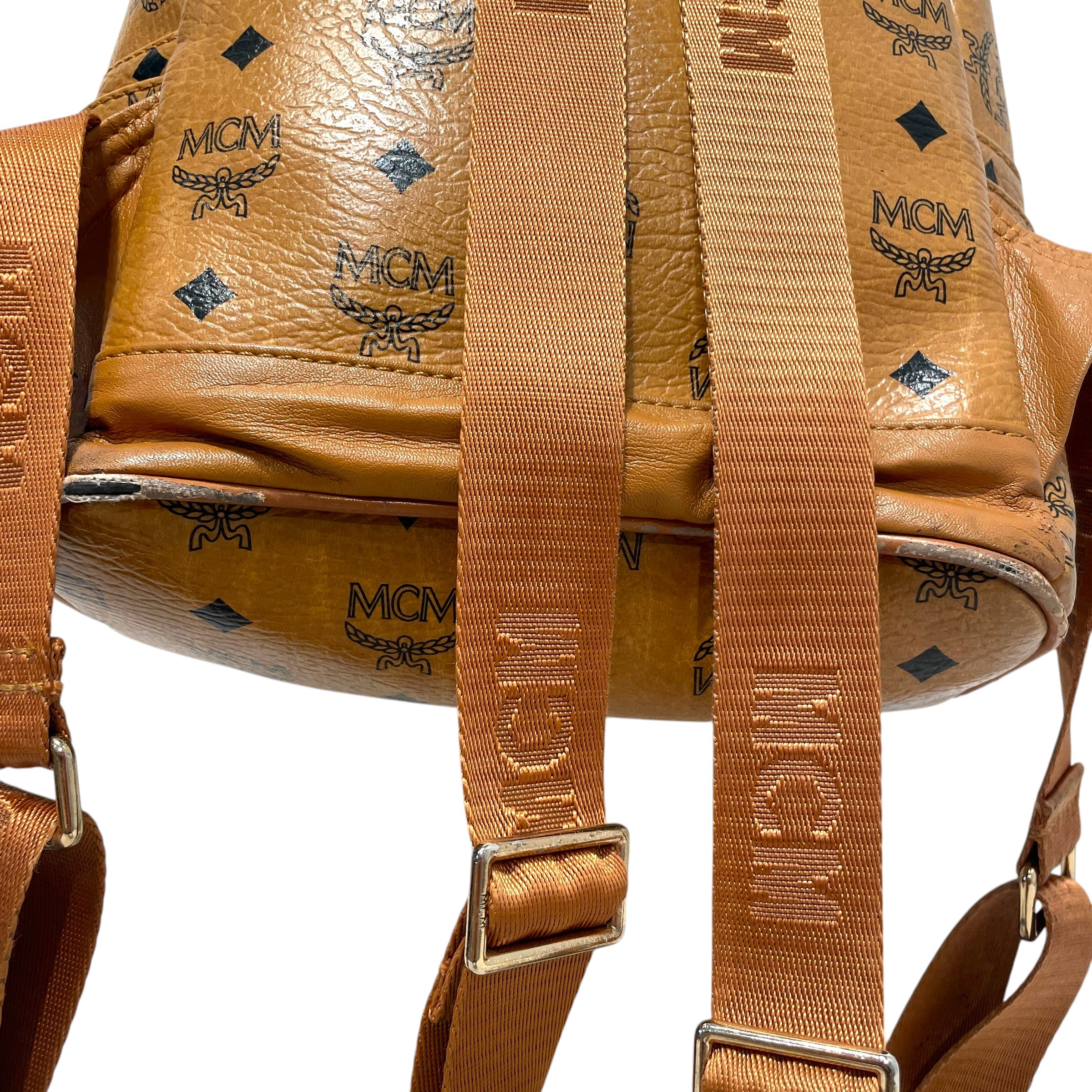 MCM/Backpack/Monogram/Leather/BRW/Studded Monogram Backpack view 5