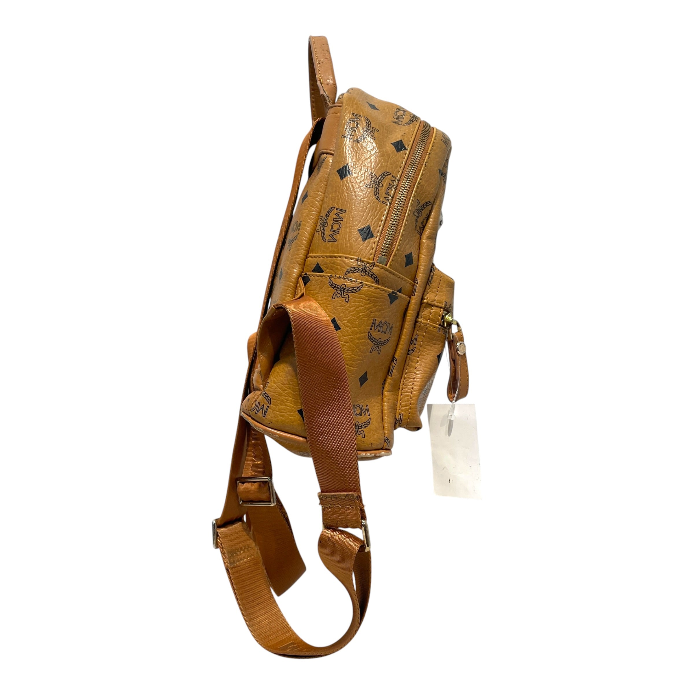 MCM/Backpack/Monogram/Leather/BRW/Studded Monogram Backpack view 6