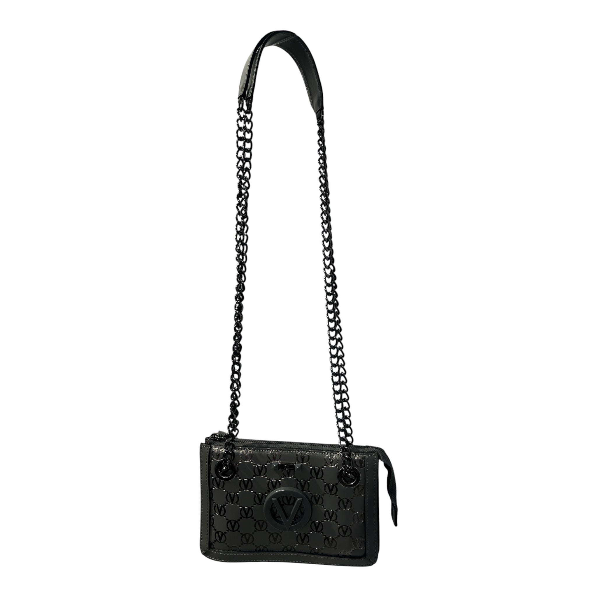VALENTINO/Clutch Bag/Monogram/Leather/GRY/MONOGRAM CROSSBODY BAG view 1