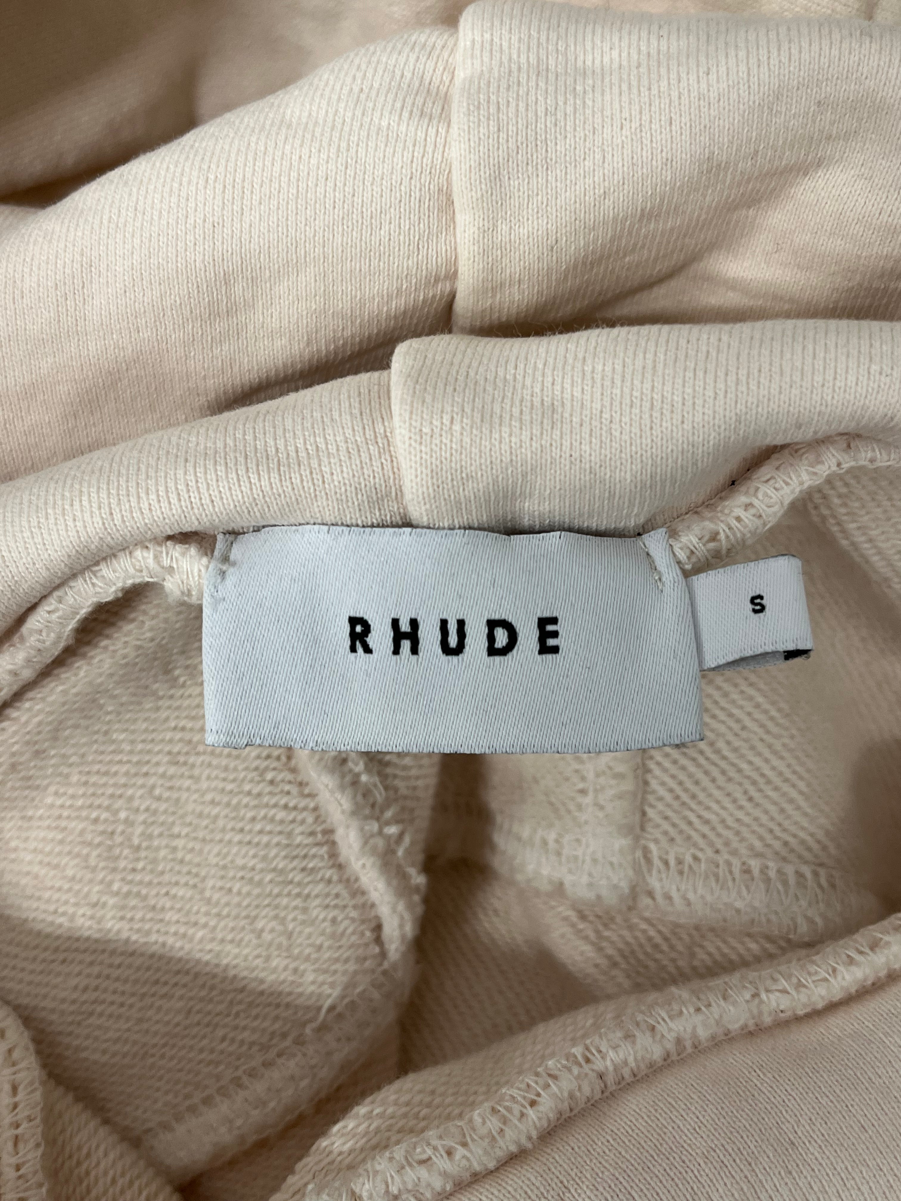 RHUDE/Hoodie/S/Cotton/CRM/ST. RHUDE UNIVERSITY view 3