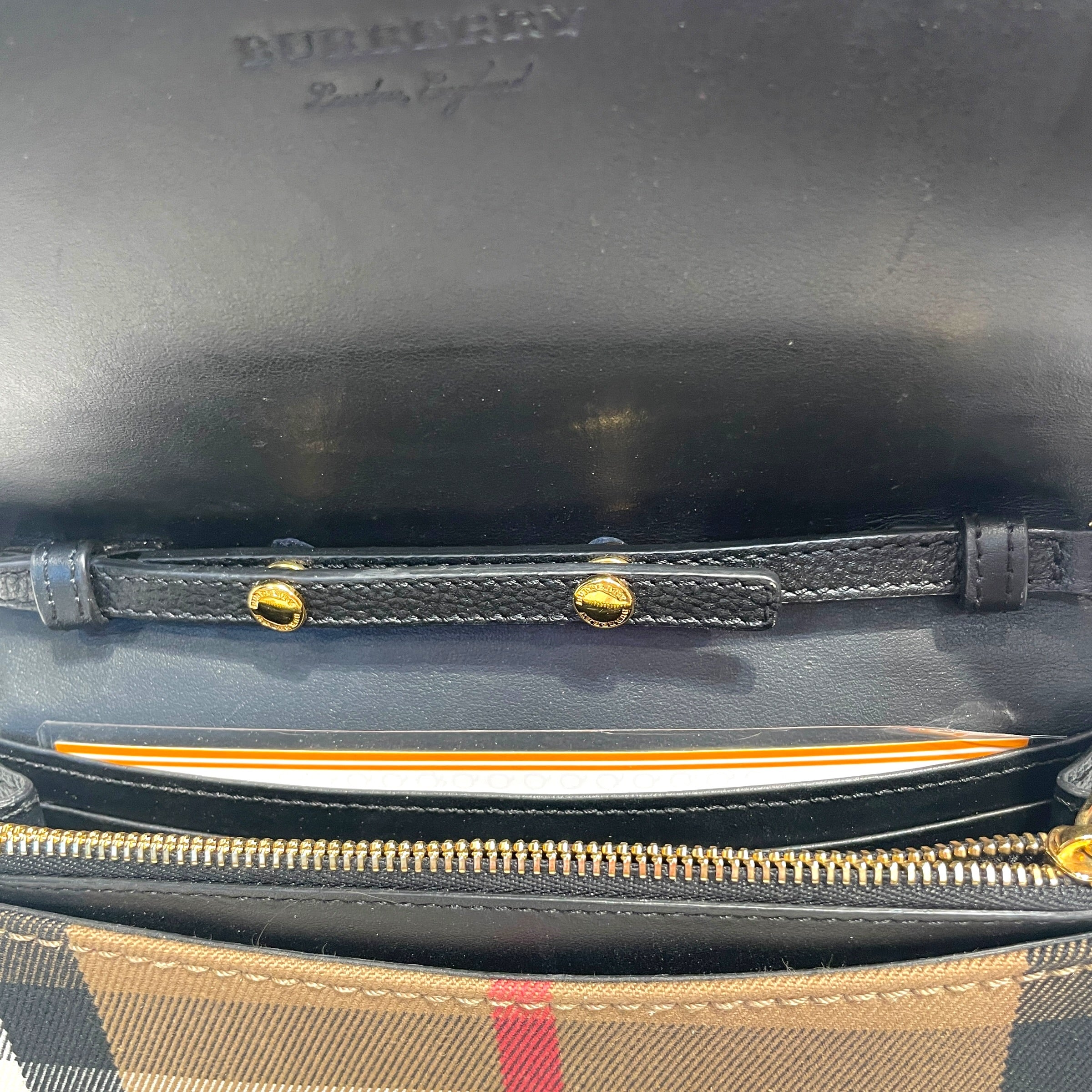 BURBERRY/Cross Body Bag/Plaid/Cotton/BEG/Hampshire Wallet view 4