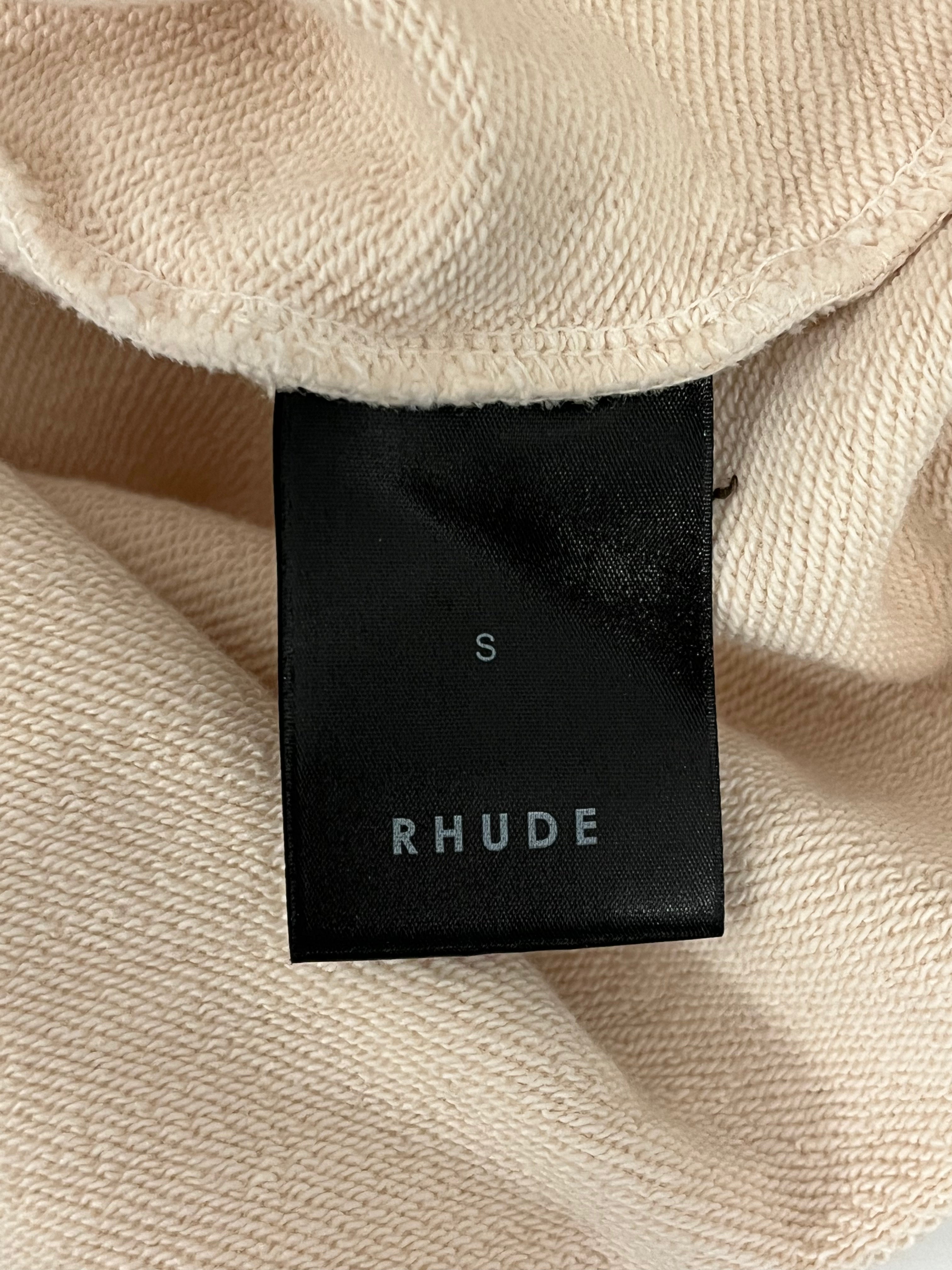 RHUDE/Hoodie/S/Cotton/CRM/ST. RHUDE UNIVERSITY view 4