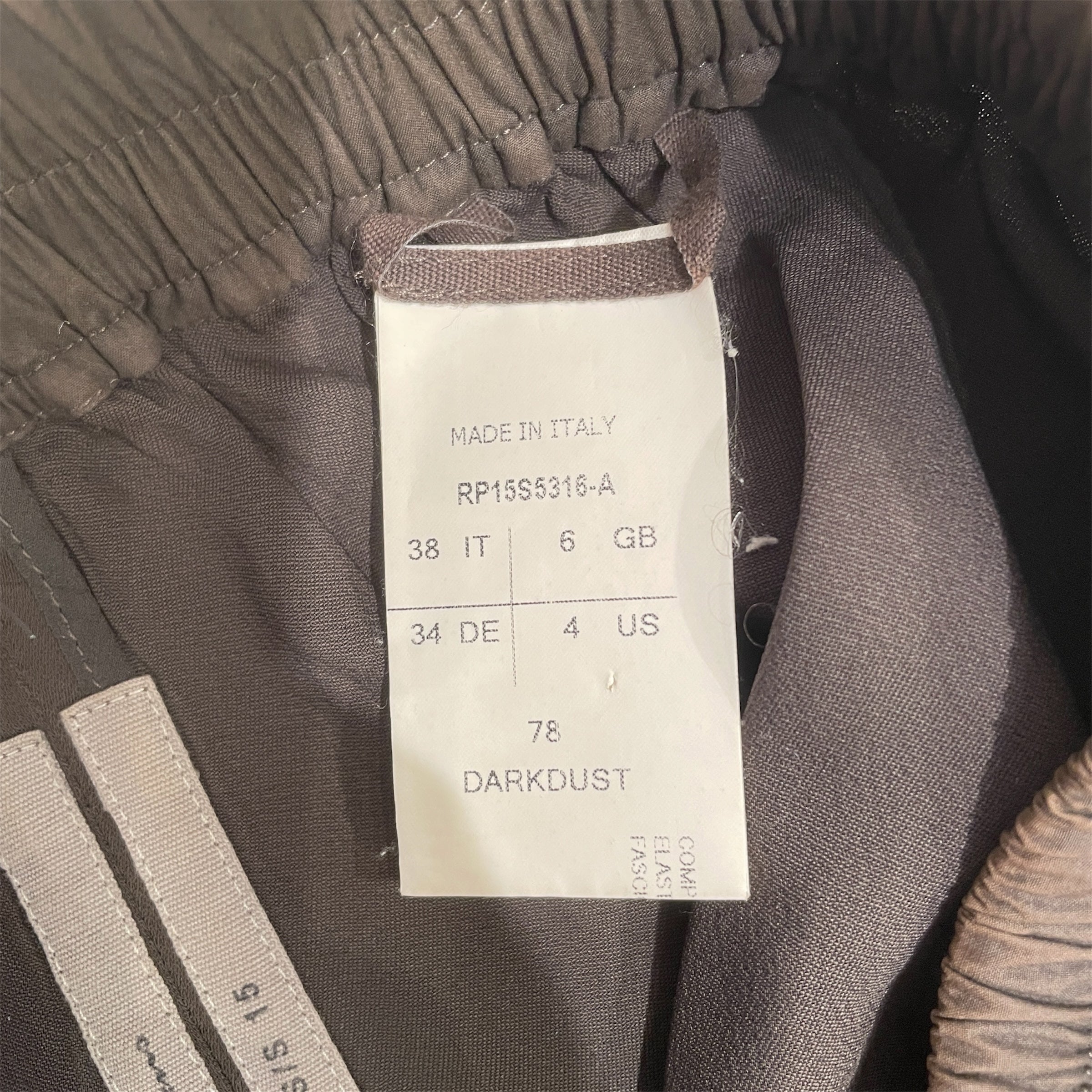 Rick Owens/Shorts/S/Cotton/GRY/ view 4