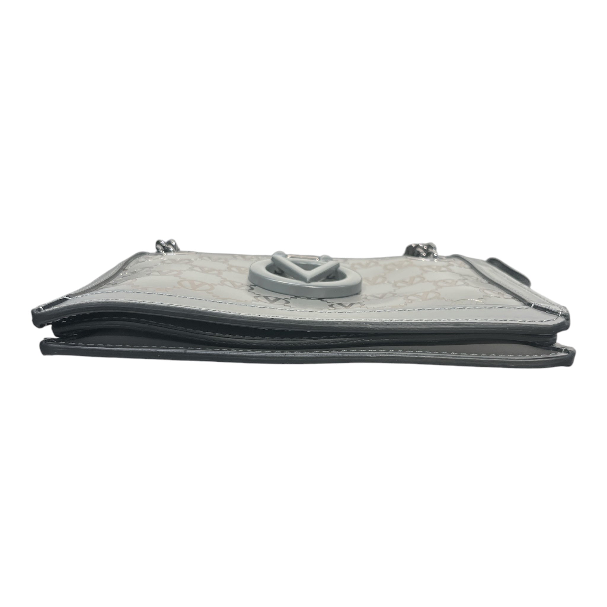 VALENTINO/Clutch Bag/Monogram/Leather/GRY/MONOGRAM CROSSBODY BAG view 4