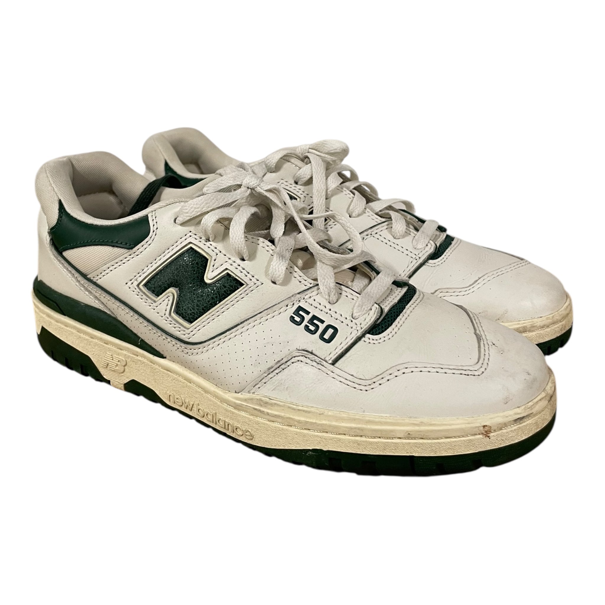 NEW BALANCE/AIME LEON DORE/Low-Sneakers/US 10/Cotton/WHT/Cream/GRN 550 ...
