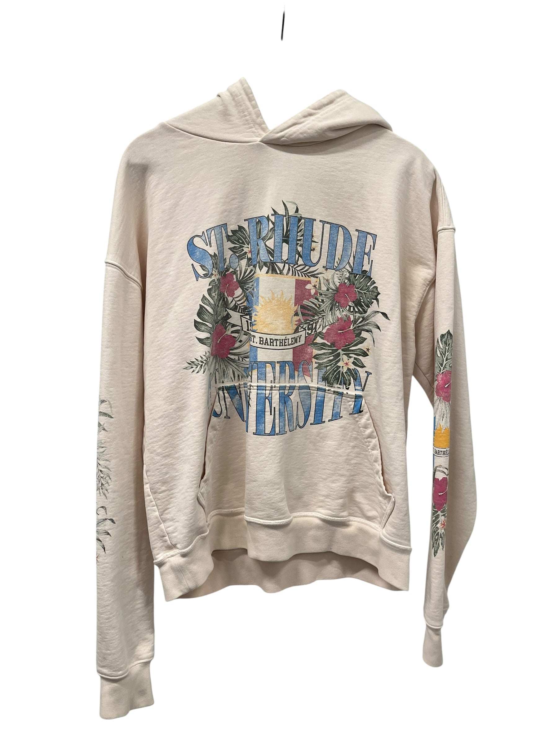 RHUDE/Hoodie/S/Cotton/CRM/ST. RHUDE UNIVERSITY view 1