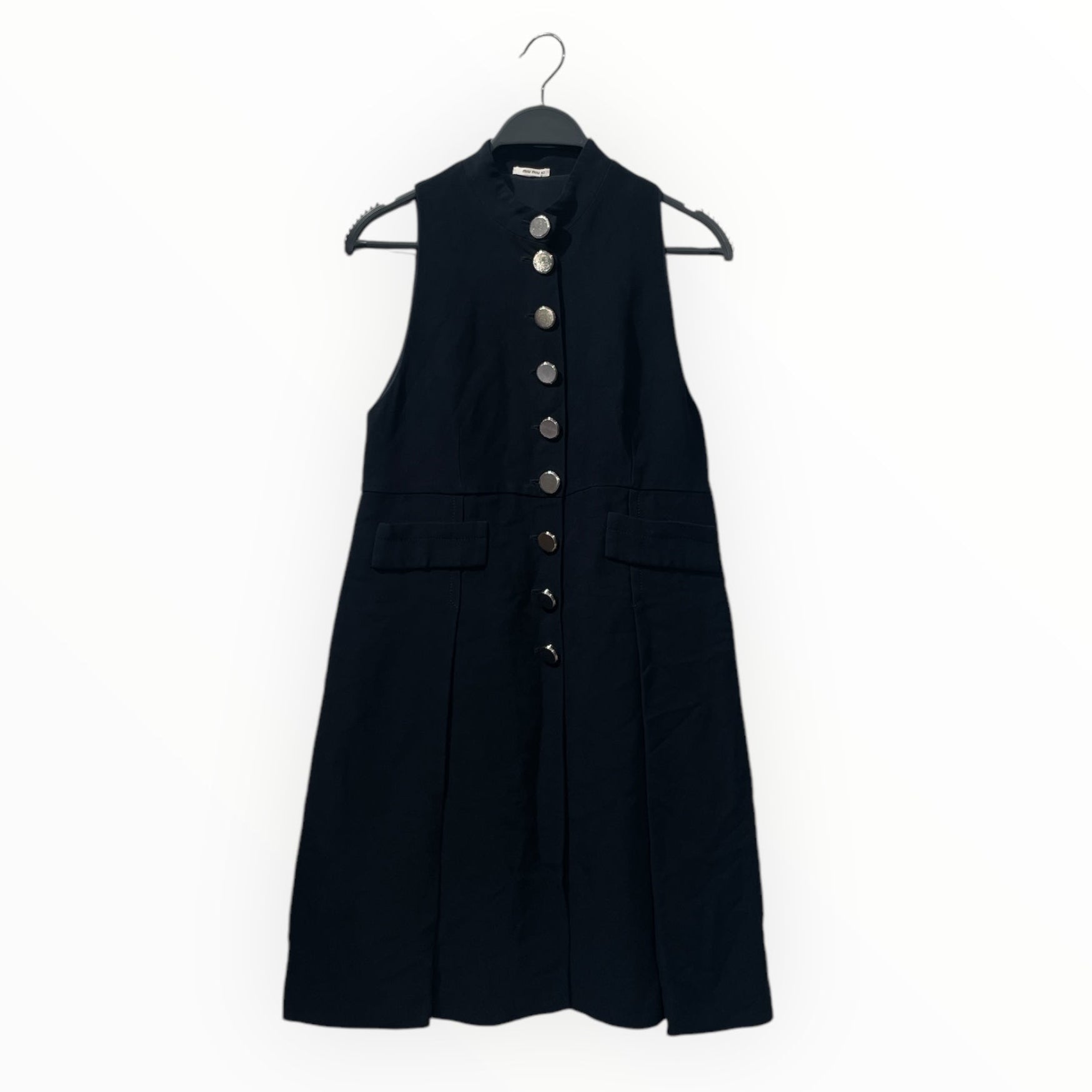 MIU MIU/Dress/42/Polyester/NVY/ view 1