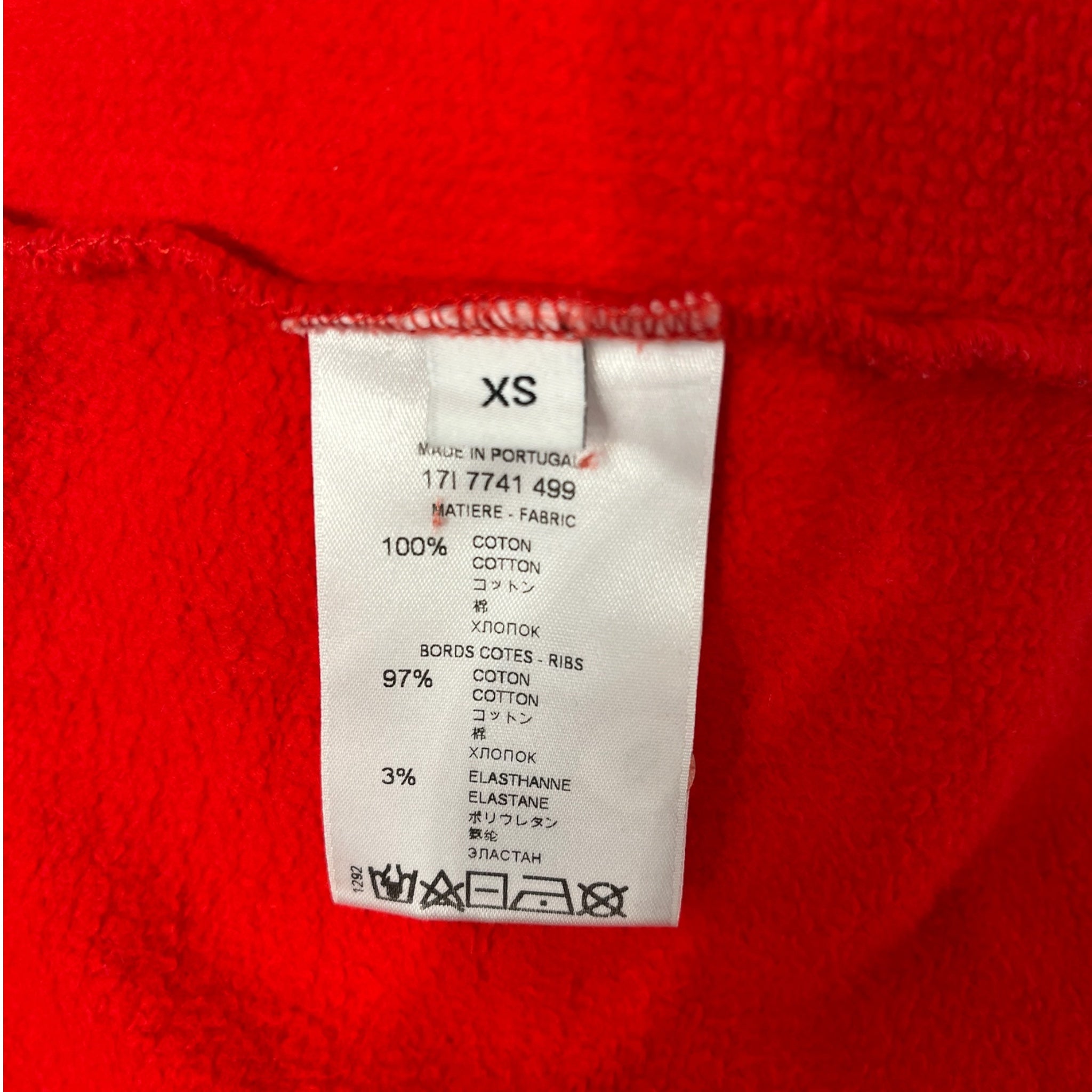 GIVENCHY/Vest/XS/Graphic/Cotton/RED/BAMBI SPLIT HOODIE view 4