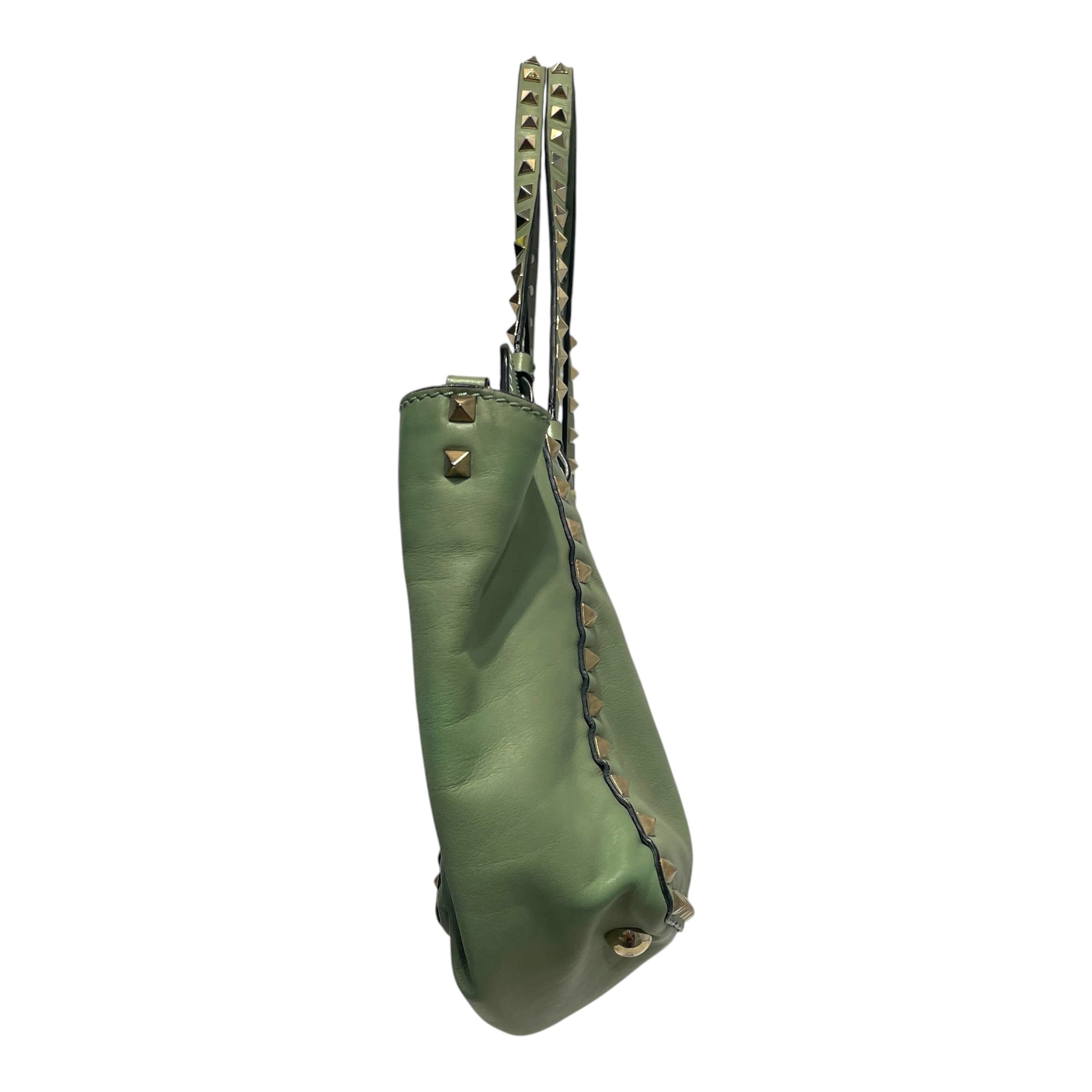 VALENTINO/Bag/Leather/GRN/Studded Handbag view 3