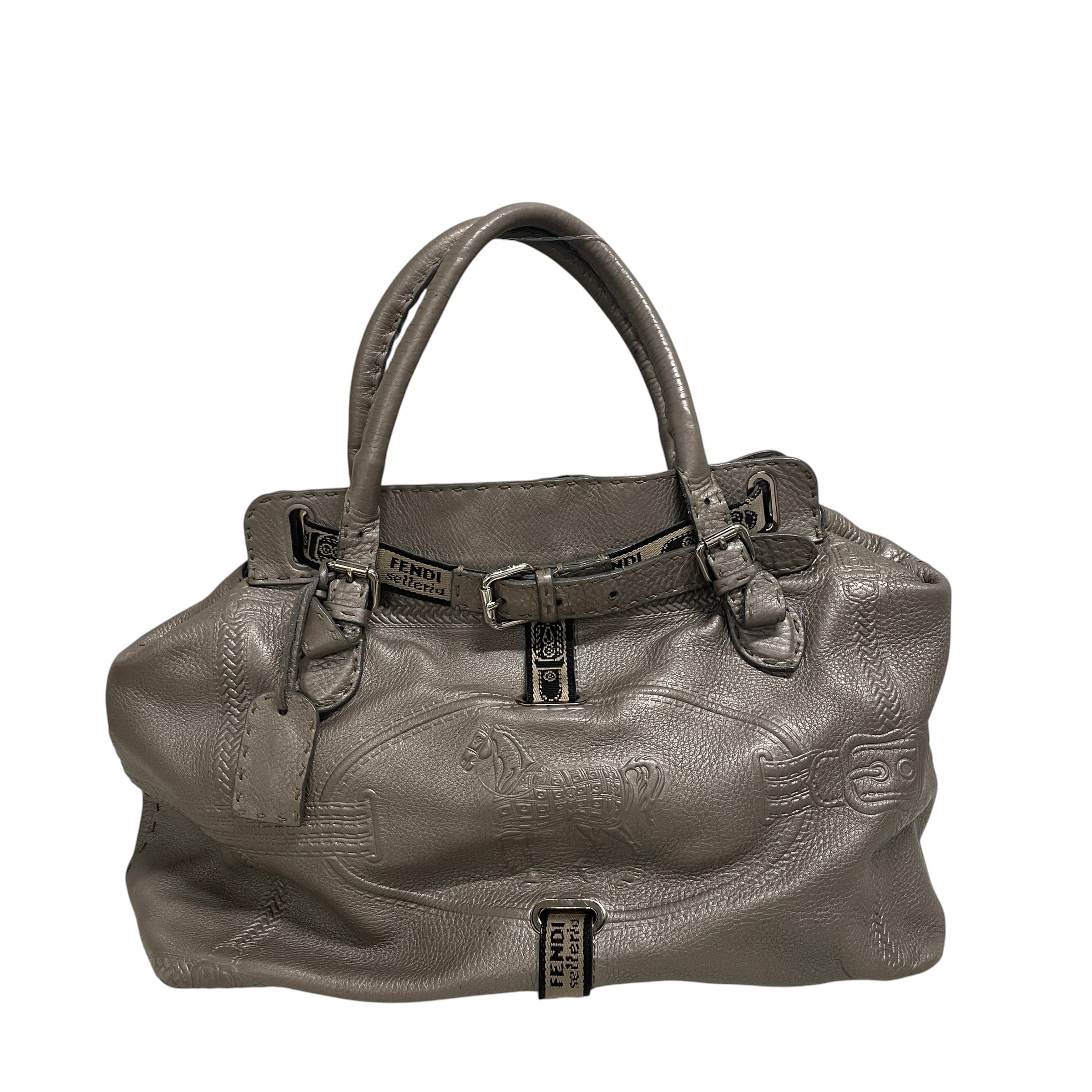 FENDI/Bag/Leather/SLV/LARGE SELLERIA VILLA TOTE view 1