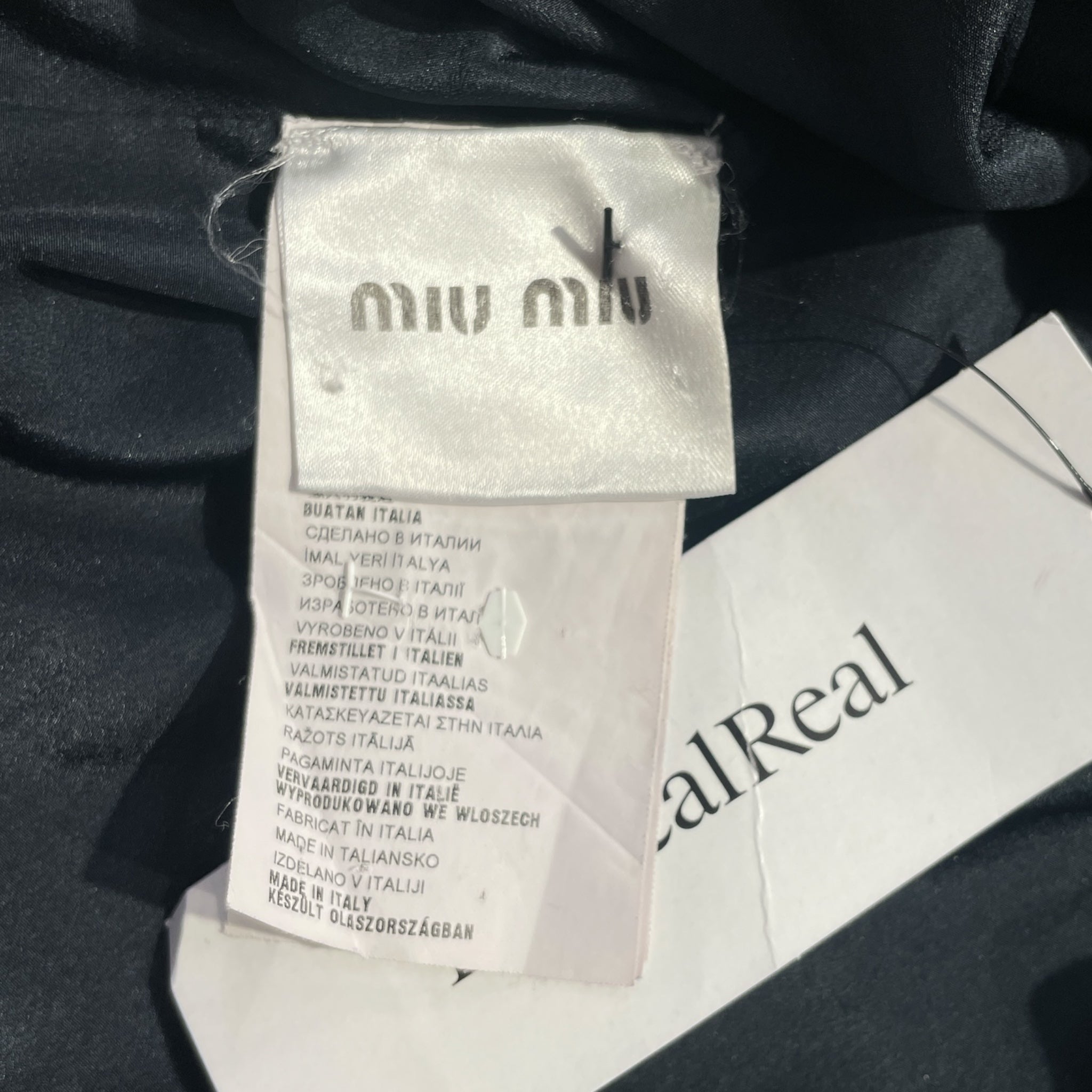 MIU MIU/Dress/42/Polyester/NVY/ view 4