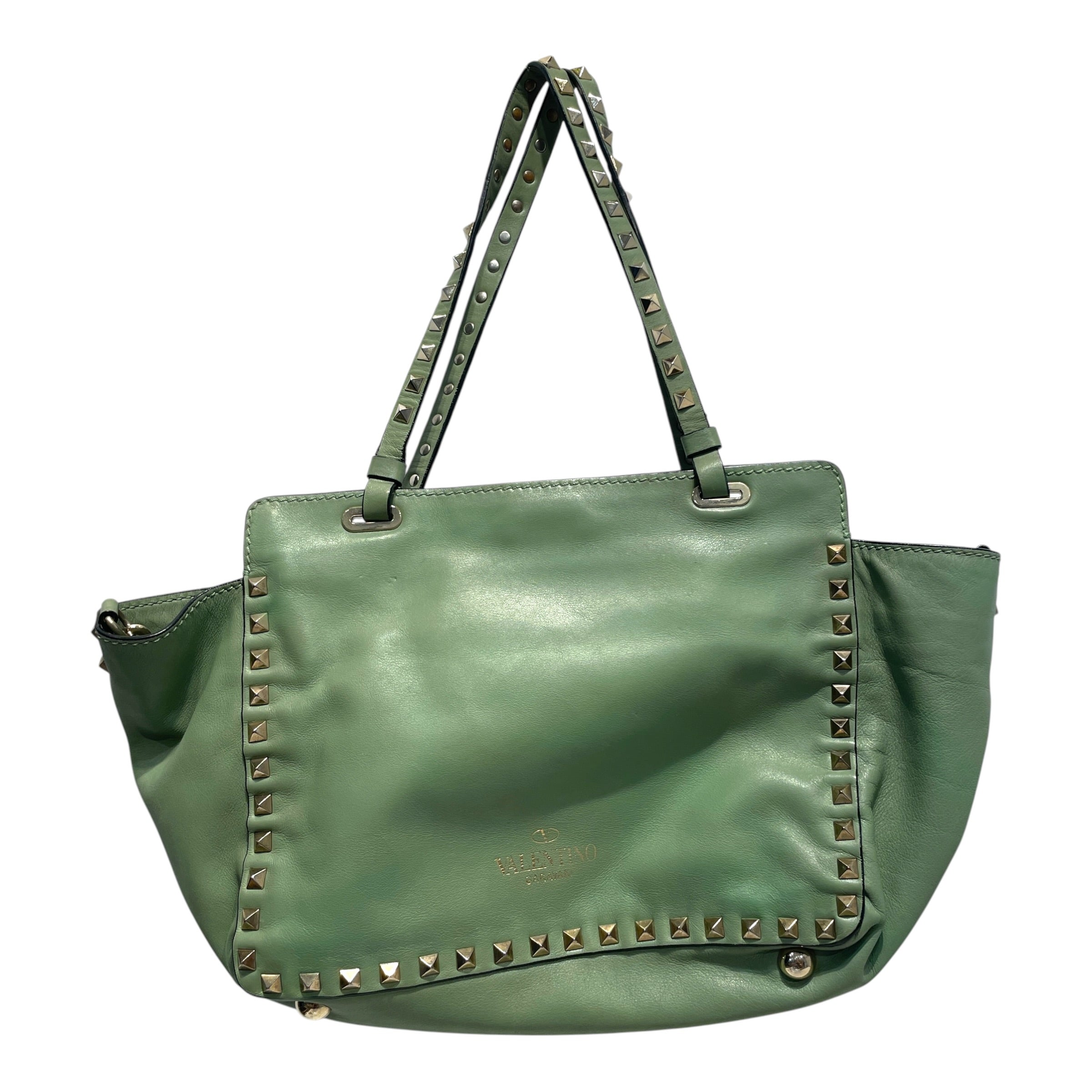 VALENTINO/Bag/Leather/GRN/Studded Handbag view 2