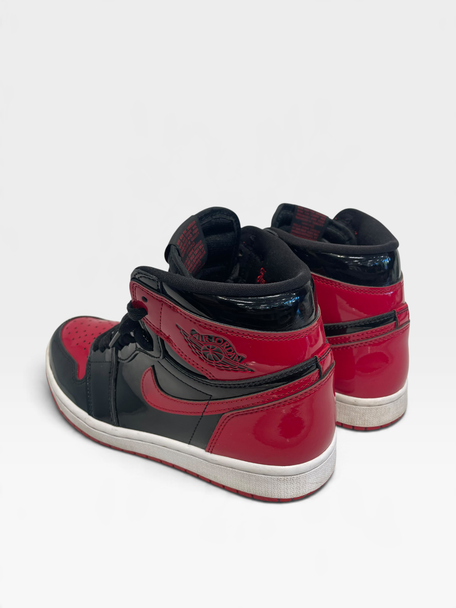 NIKE/Hi-Sneakers/US 7.5/Faux Leather/BLK/Jordan 1 High Og Patent Bred view 2